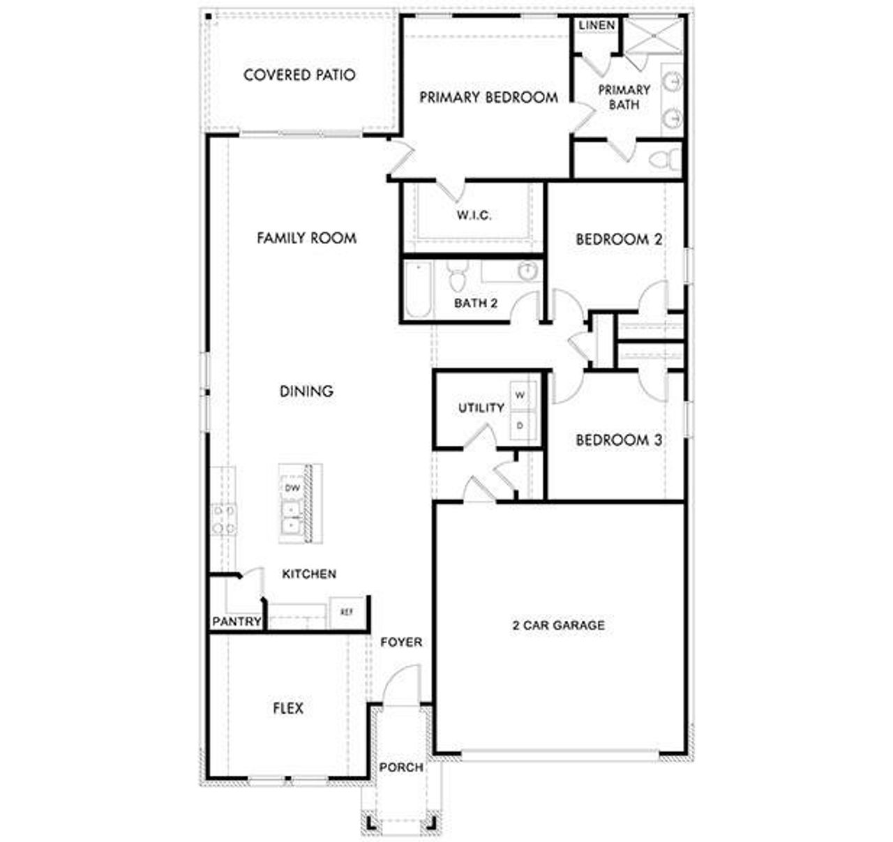 2D floor plan layout of this home in , Princeton, TX (Image 2).