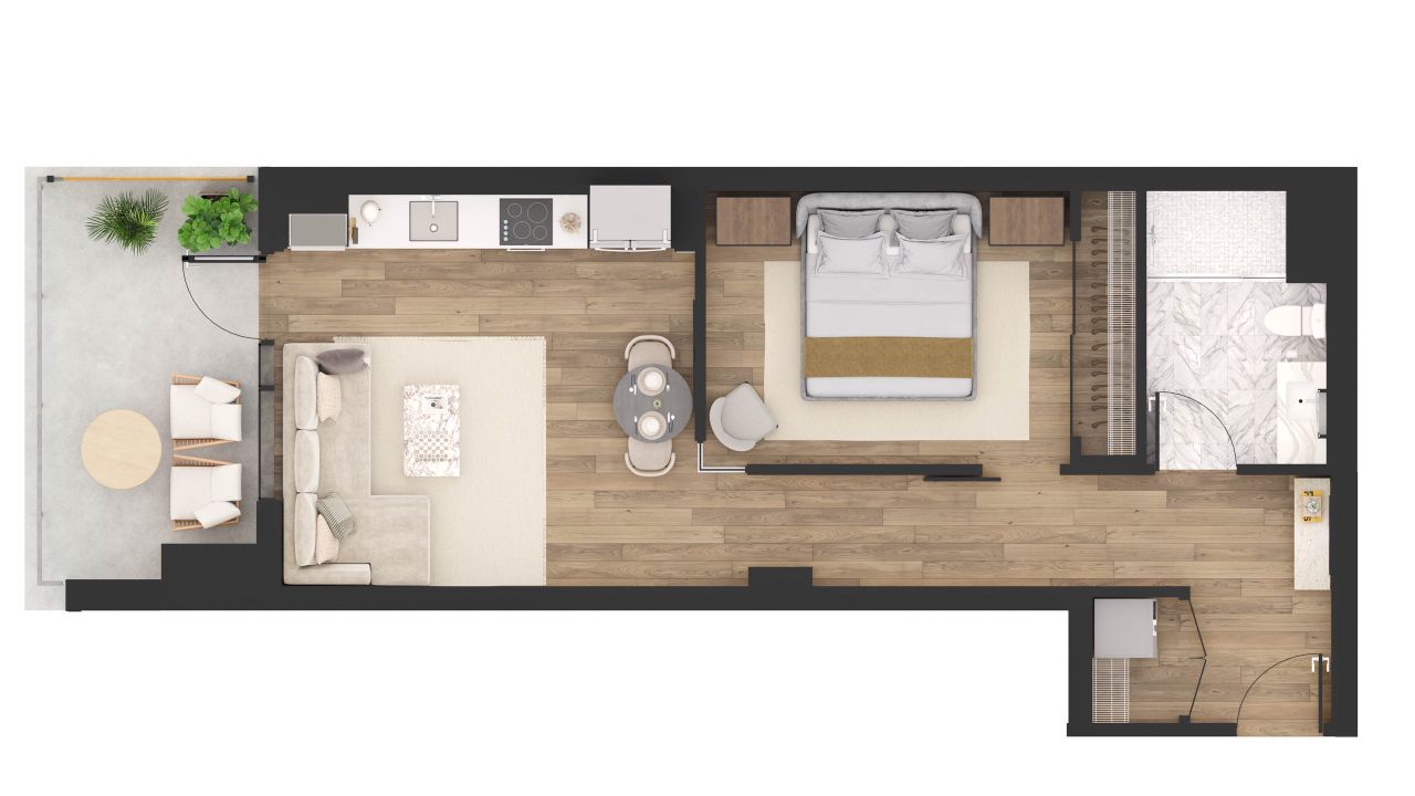 Image 2 representing the A1SW by Northland Living in Luminary, Austin, TX. Image 2 representing the A1SW by Northland Living in Luminary, Austin, TX.