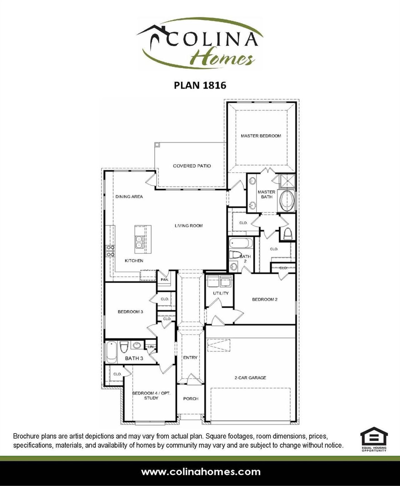 2D floor plan layout of this home in , Dayton, TX (Image 2).