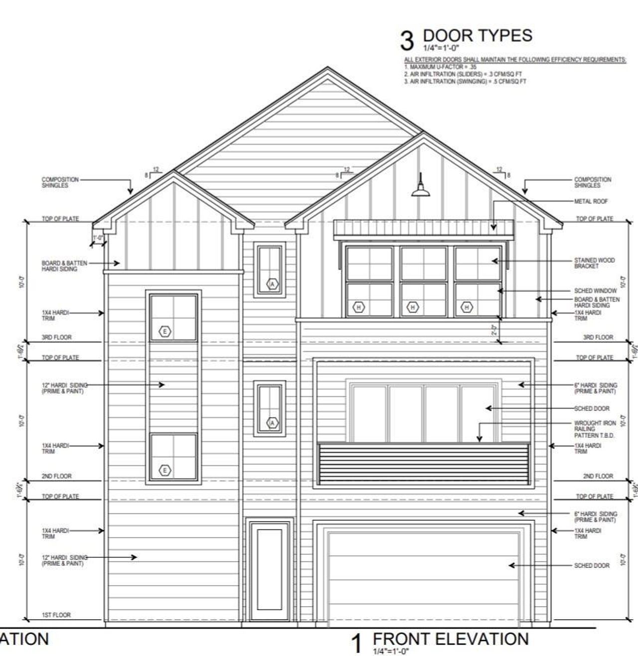 Exterior rendering of this home design in , Houston, TX (Image 2).