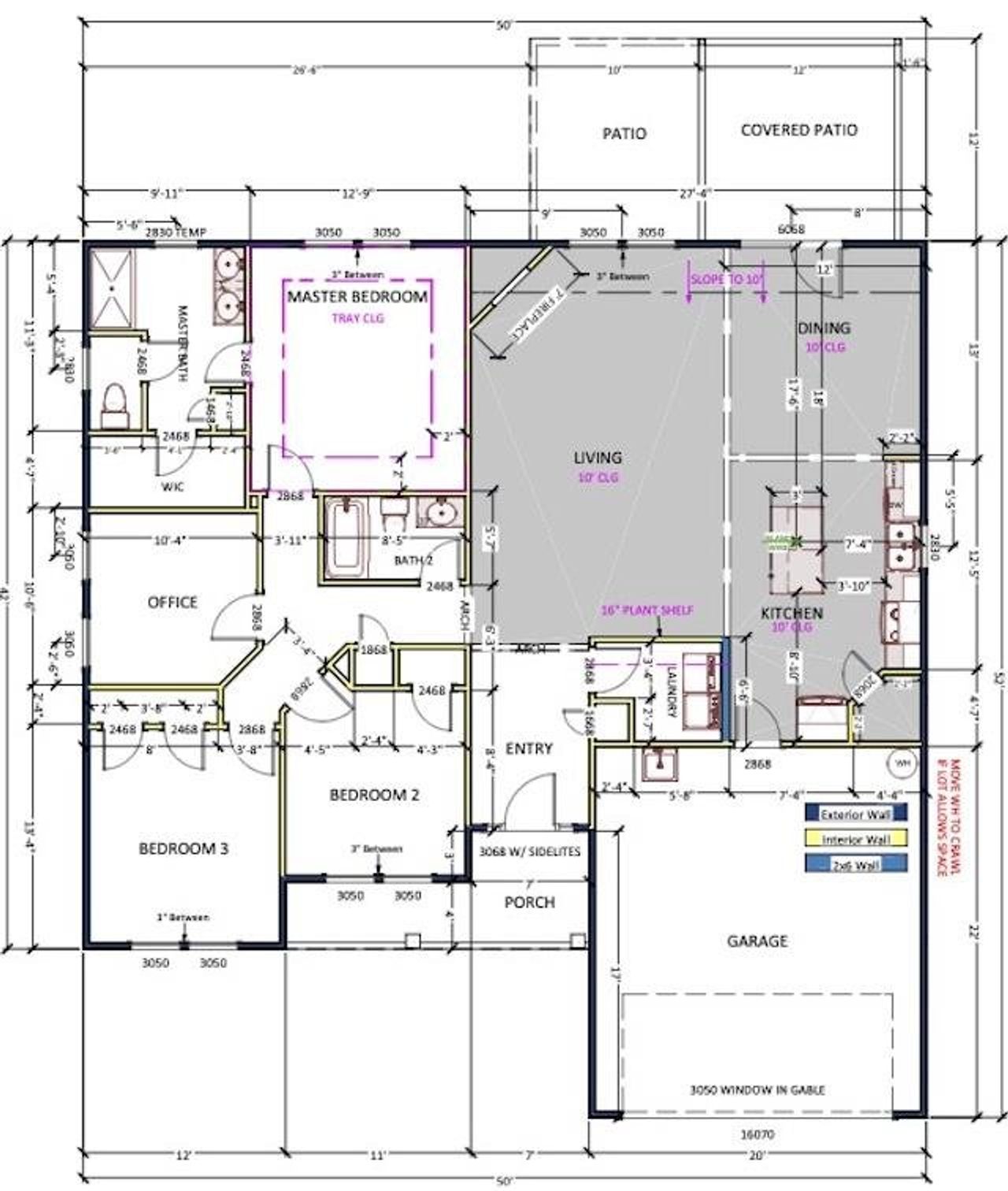 2D floor plan layout of this home in Davis Heights, Inman, SC (Image 2).