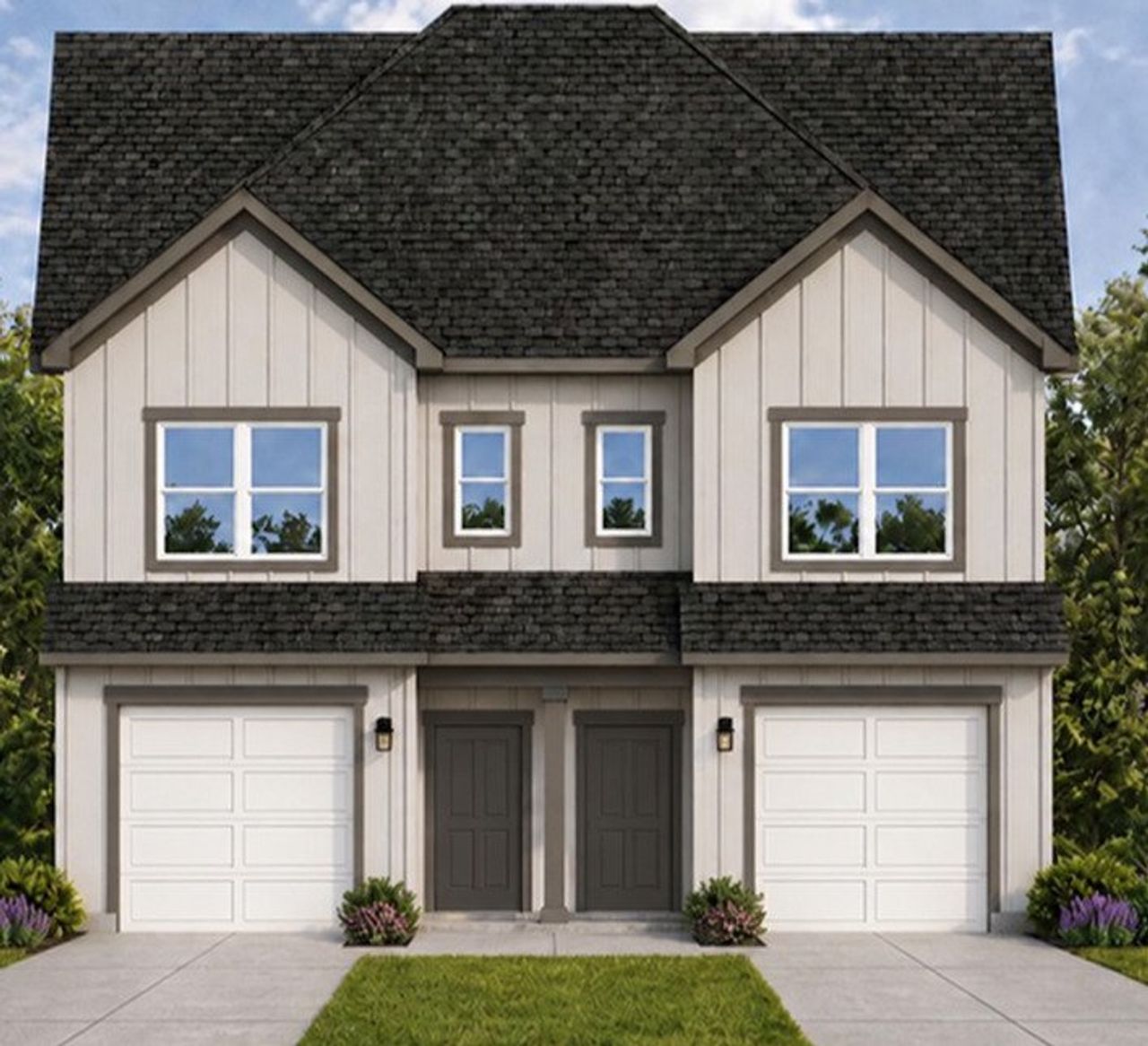 Representative exterior photo of a completed home built from the TH Westerly by National HomeCorp in Charlotte New Homes, Charlotte, NC (Image 2).