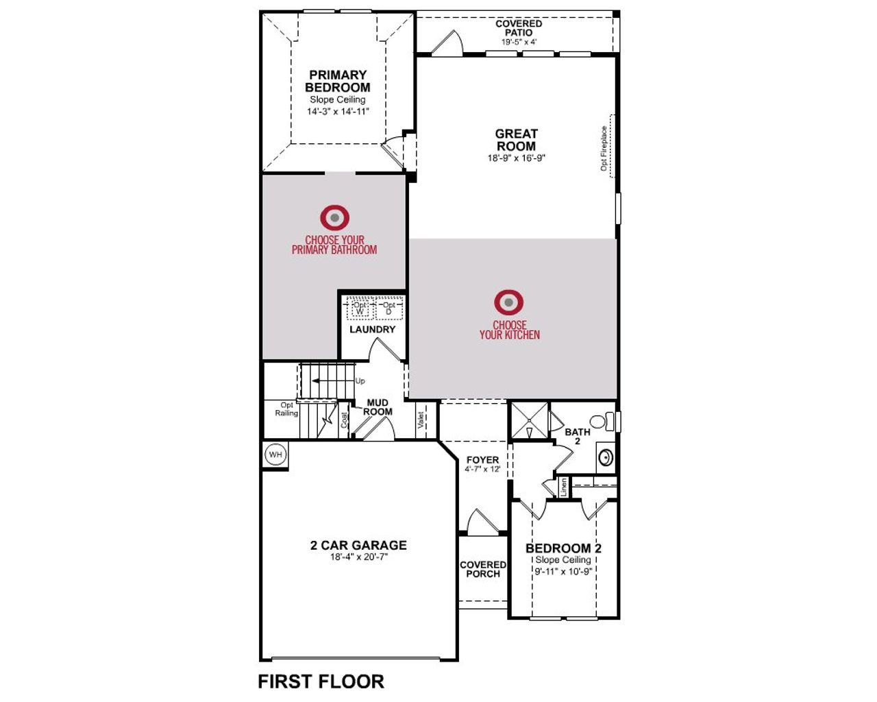 2D floor plan layout of this home in Elyson, Katy, TX (Image 2).