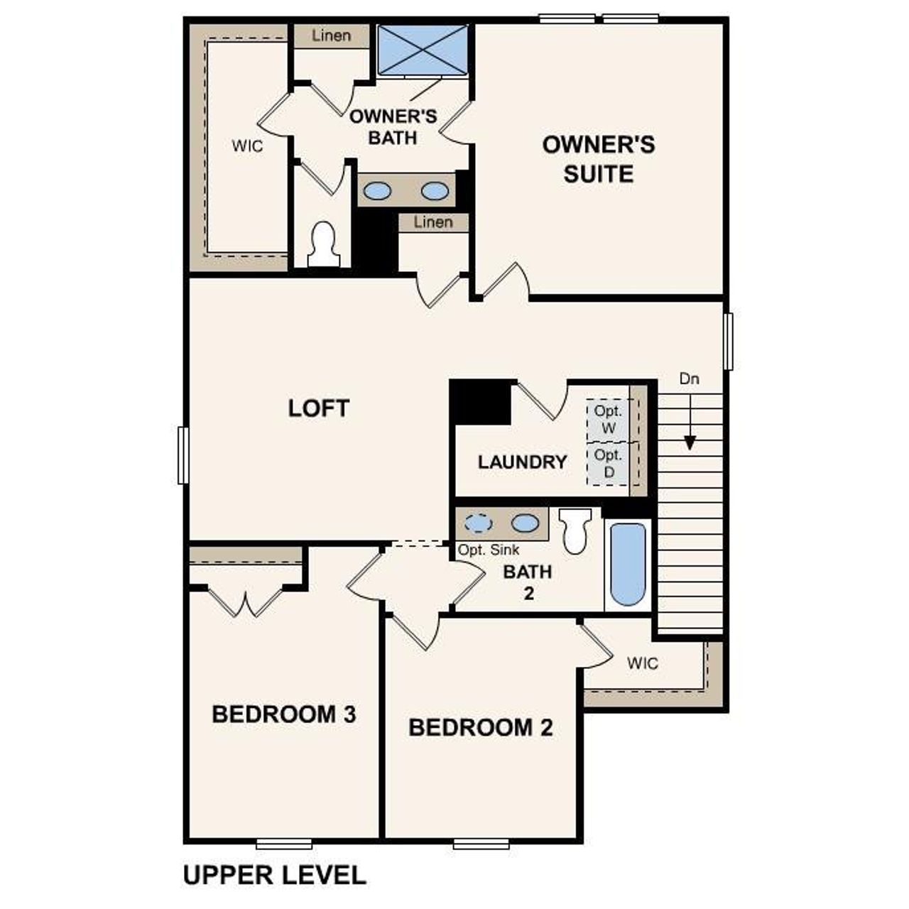 2D floor plan layout of this home in Meadow Creek Village, Locust, NC (Image 2).