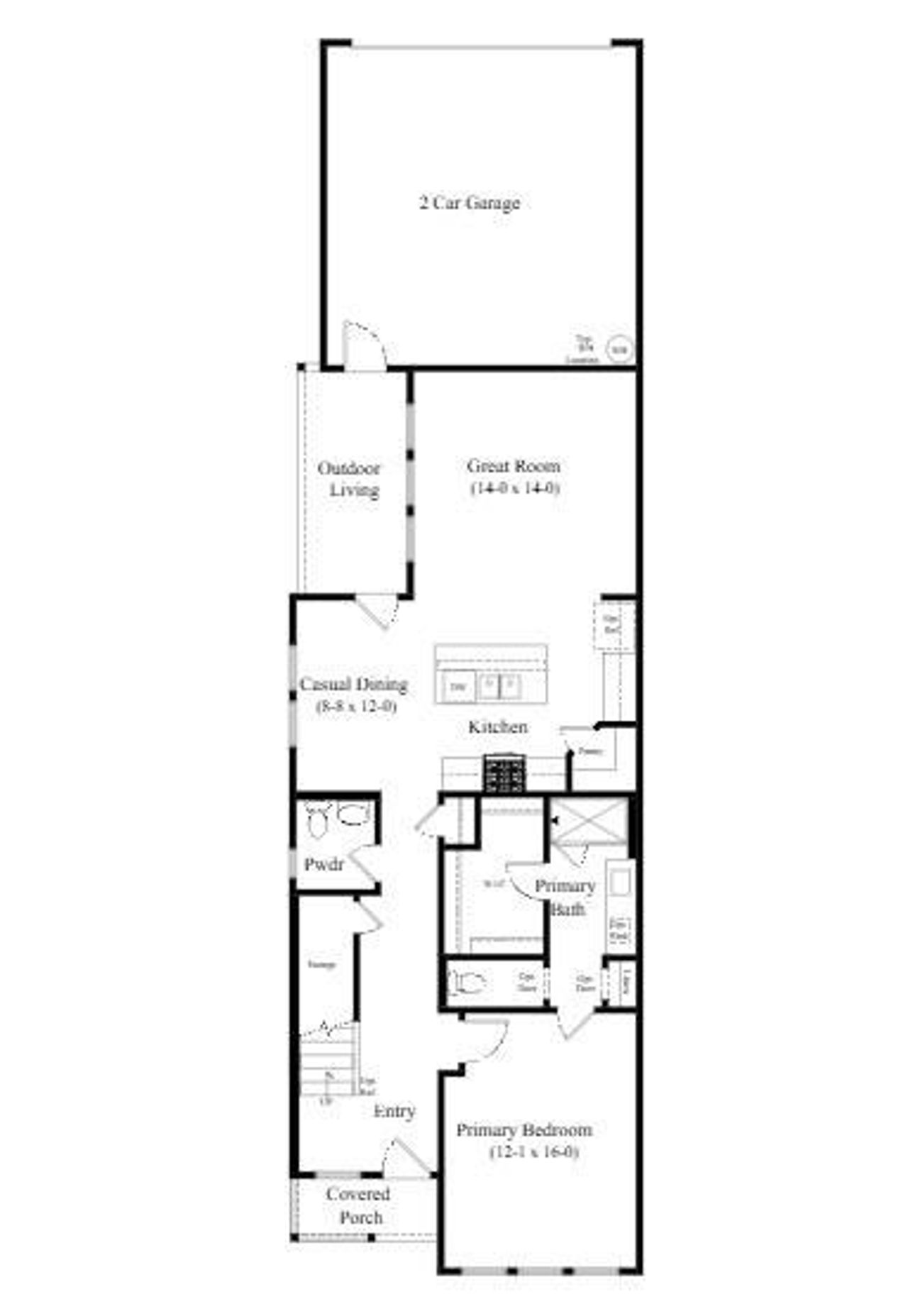 2D floor plan layout of this home in Spring Creek, Taylor, TX (Image 2).