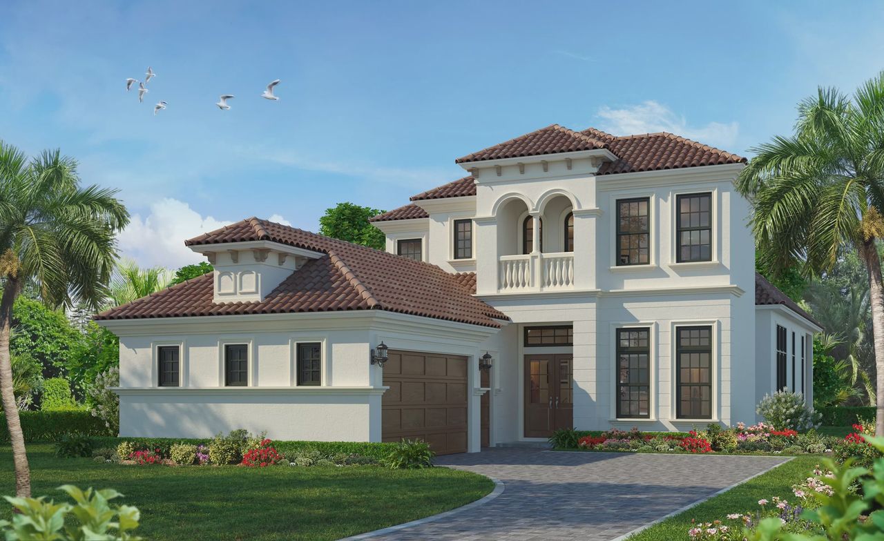 Representative exterior photo of a completed home built from the Arezzo by ICI Homes in Oasis at Hammock Dunes, Palm Coast, FL (Image 2). Representative exterior photo of a completed home built from the Arezzo by ICI Homes in Oasis at Hammock Dunes, Palm Coast, FL (Image 2).