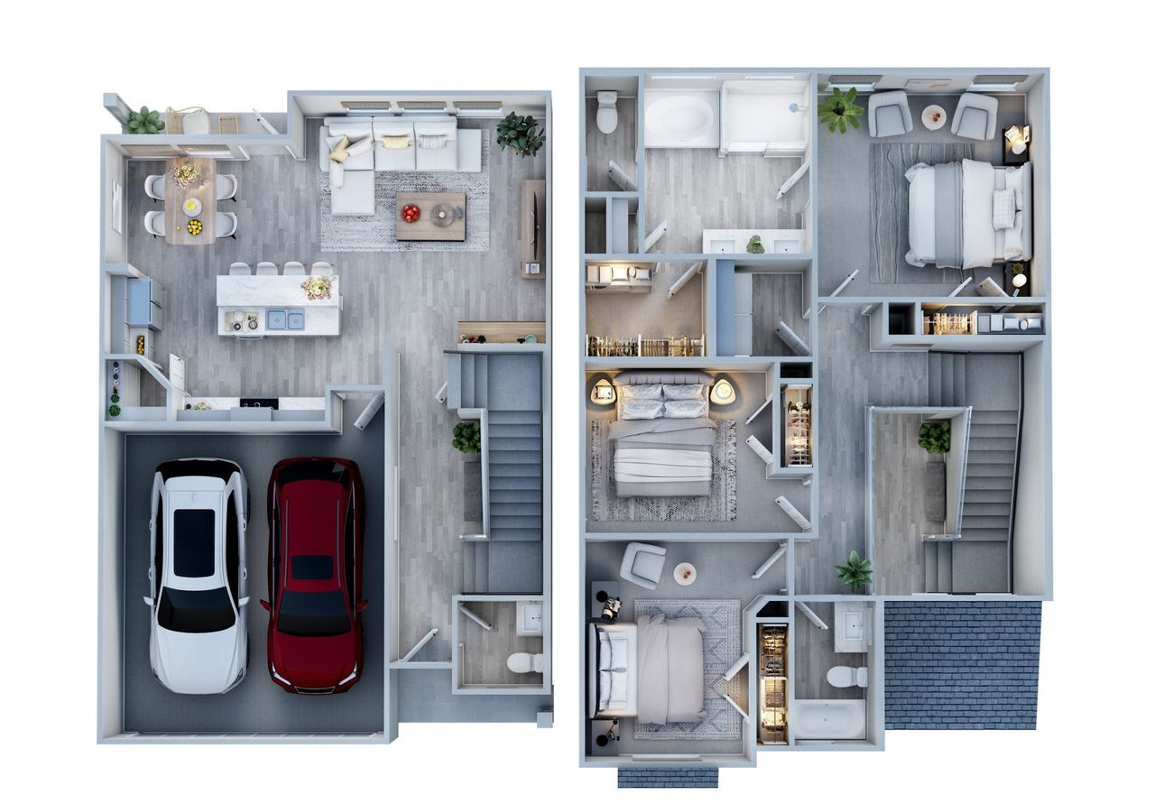 Image 2 representing the Floor Plan 1745 by Colina Homes in Regents Court, Houston, TX. Image 2 representing the Floor Plan 1745 by Colina Homes in Regents Court, Houston, TX.