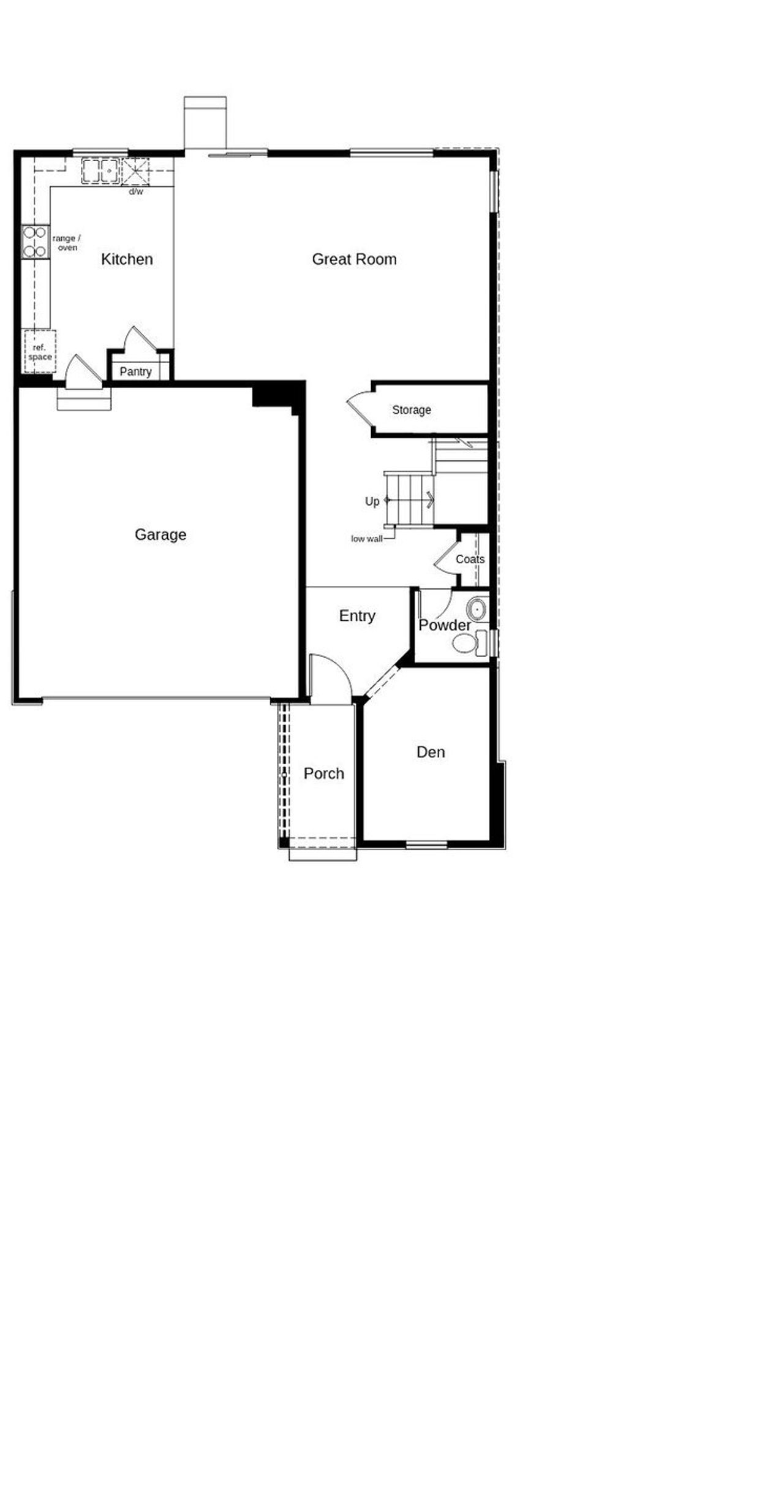 2D floor plan layout of this home in Murphy Creek Classic, Aurora, CO (Image 2).