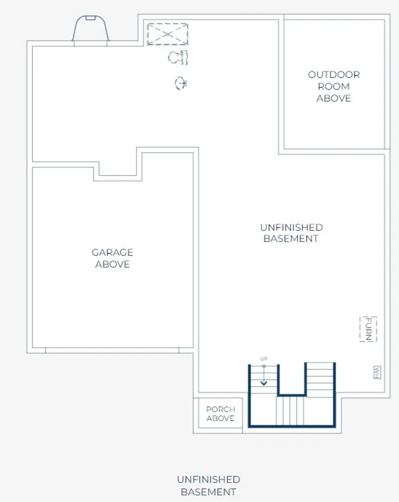 2D floor plan layout for the Fusion 1 by Infinity Properties in Lyric at Ridgegate, Lone Tree, CO (Image 2).