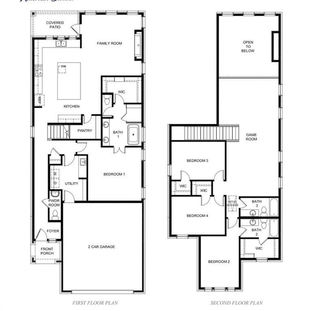 2D floor plan layout of this home in , Little Elm, TX (Image 2).
