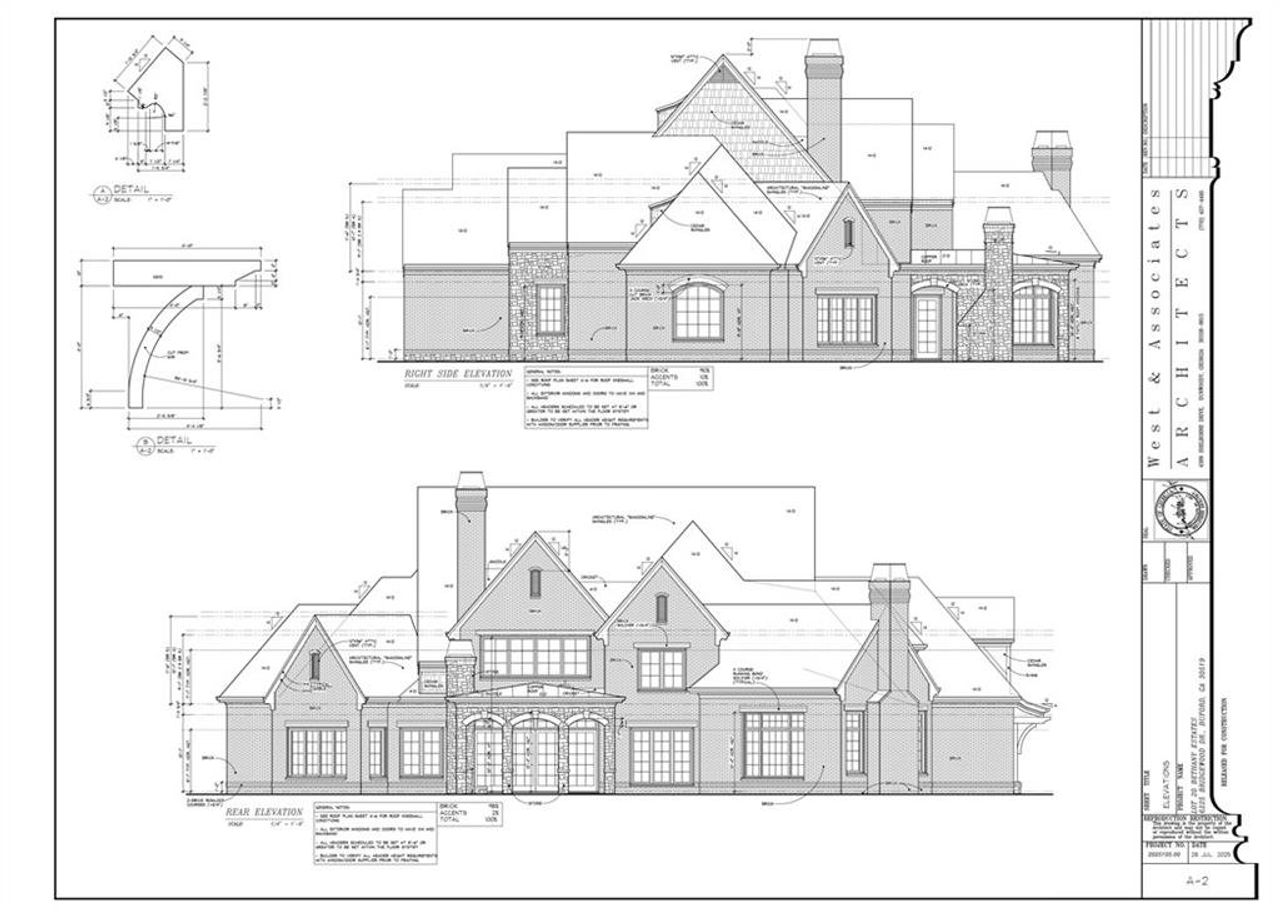 Exterior rendering of this home design in , Buford, GA (Image 2).