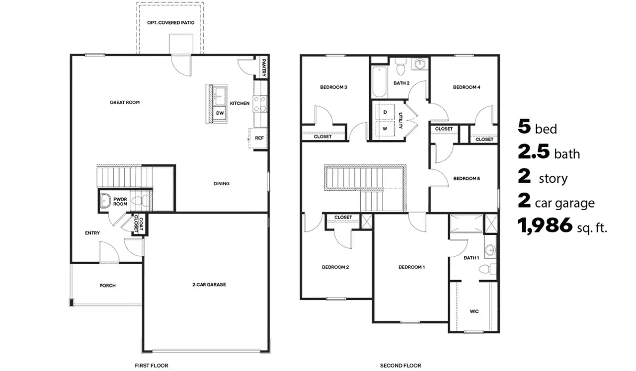 2D floor plan layout of this home in Red Rock Village, Red Rock, AZ (Image 2).