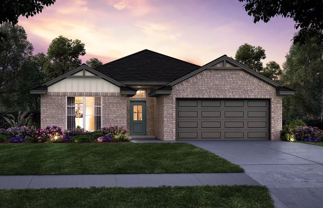 Representative exterior photo of a completed home built from the Taylor by Home Creations in Lexington Heights, Willis, TX (Image 2).