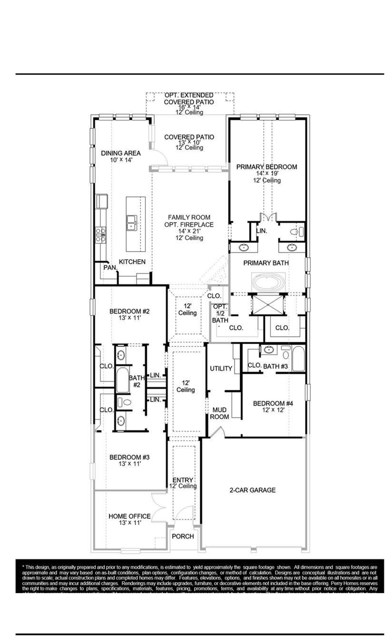 2D floor plan layout of this home in Revera, Richmond, TX (Image 2).