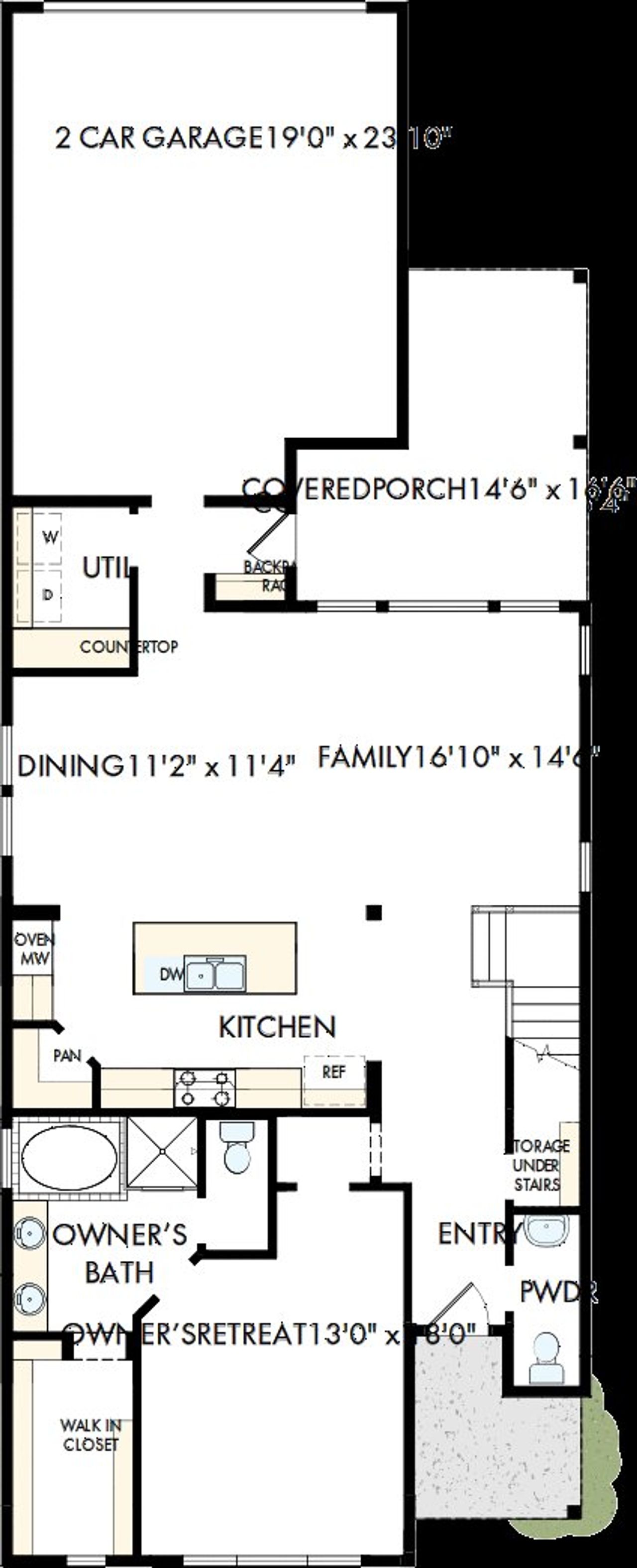 2D floor plan layout of this home in Goodland – Garden Series, Venus, TX (Image 2). 2D floor plan layout of this home in Goodland – Garden Series, Venus, TX (Image 2).