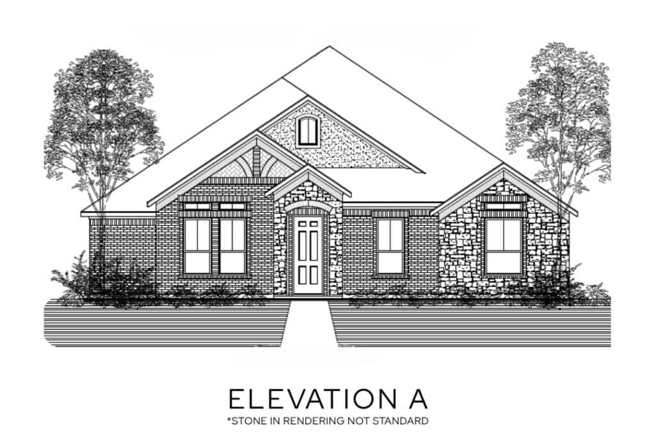 Representative rendering of the exterior for the The Willow - Rear Entry by Lillian Custom Homes (Image 2).