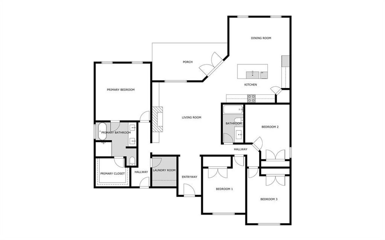 2D floor plan layout of this home in , Tyler, TX (Image 2).