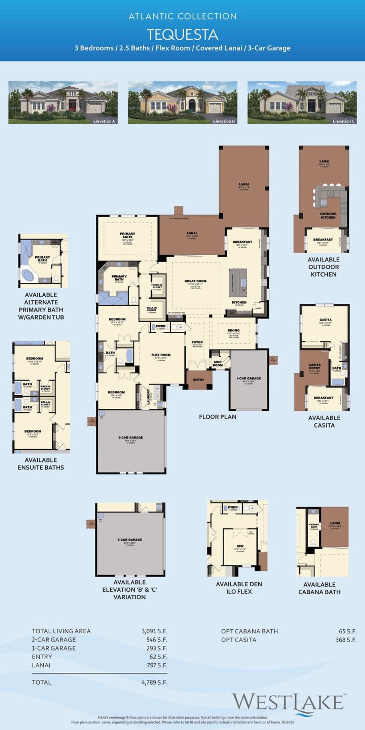 2D floor plan layout for the Tequesta by Minto Communities in Westlake, Westlake, FL (Image 2). 2D floor plan layout for the Tequesta by Minto Communities in Westlake, Westlake, FL (Image 2).