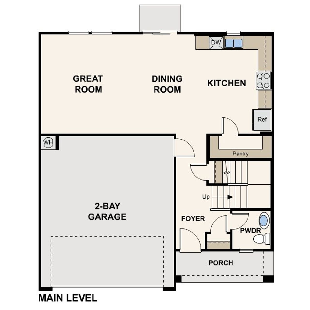 2D floor plan layout for the Juniper by Century Complete in Western Crossings, Florence, AZ (Image 2). 2D floor plan layout for the Juniper by Century Complete in Western Crossings, Florence, AZ (Image 2).