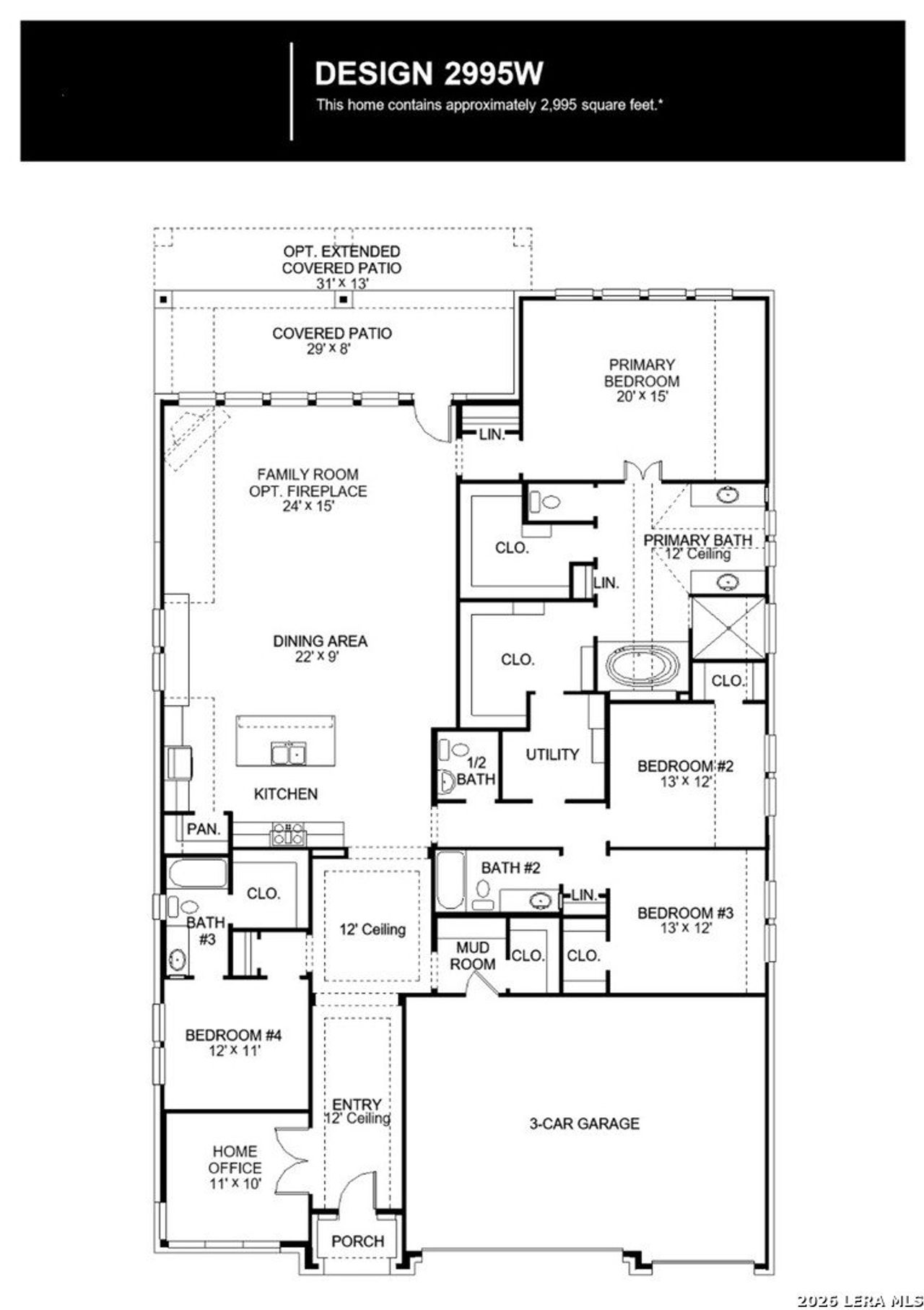 2D floor plan layout of this home in Alsatian Oaks, Castroville, TX (Image 2).