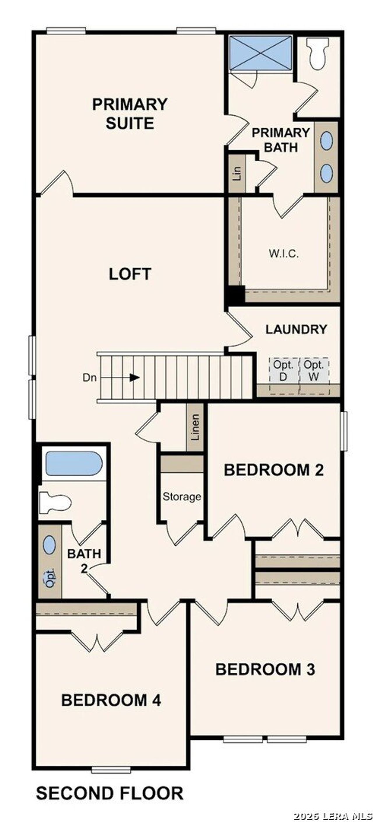 2D floor plan layout of this home in Rosemont Hill, San Antonio, TX (Image 2).