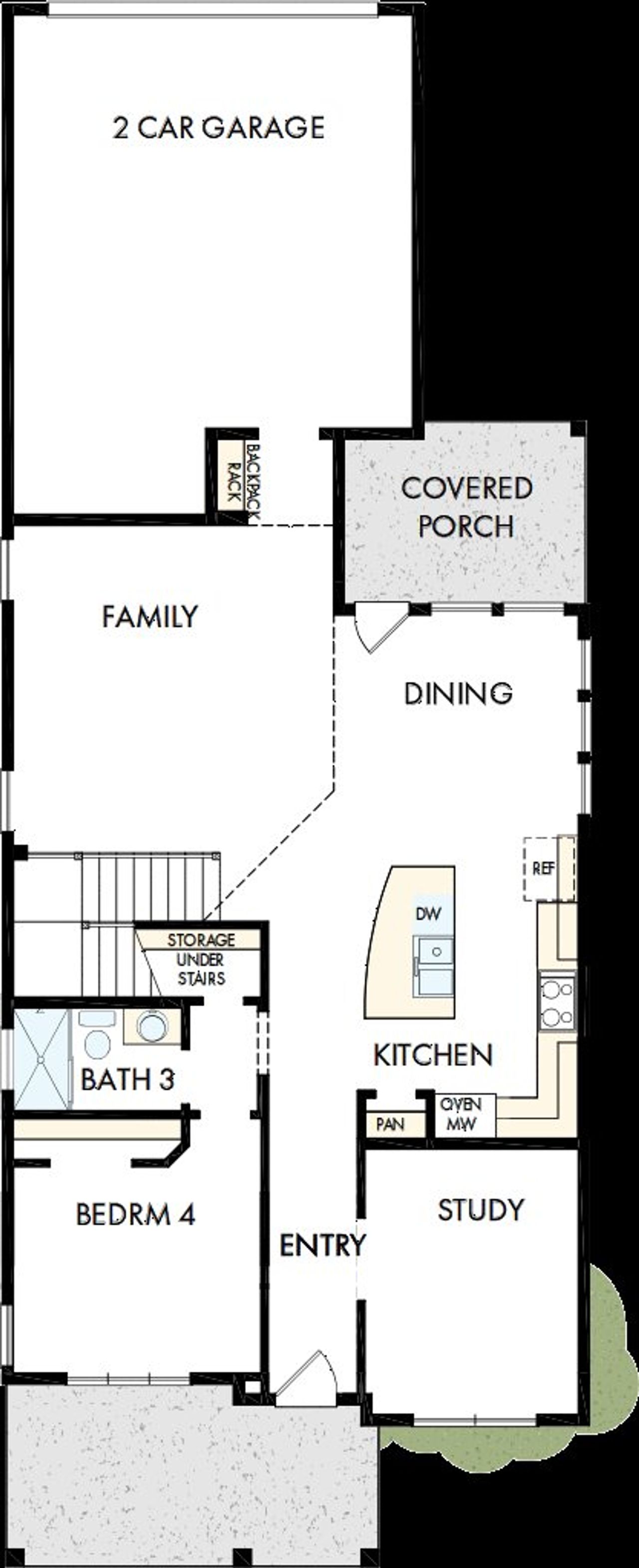 2D floor plan layout of this home in Goodnight Ranch, Austin, TX (Image 2). 2D floor plan layout of this home in Goodnight Ranch, Austin, TX (Image 2).