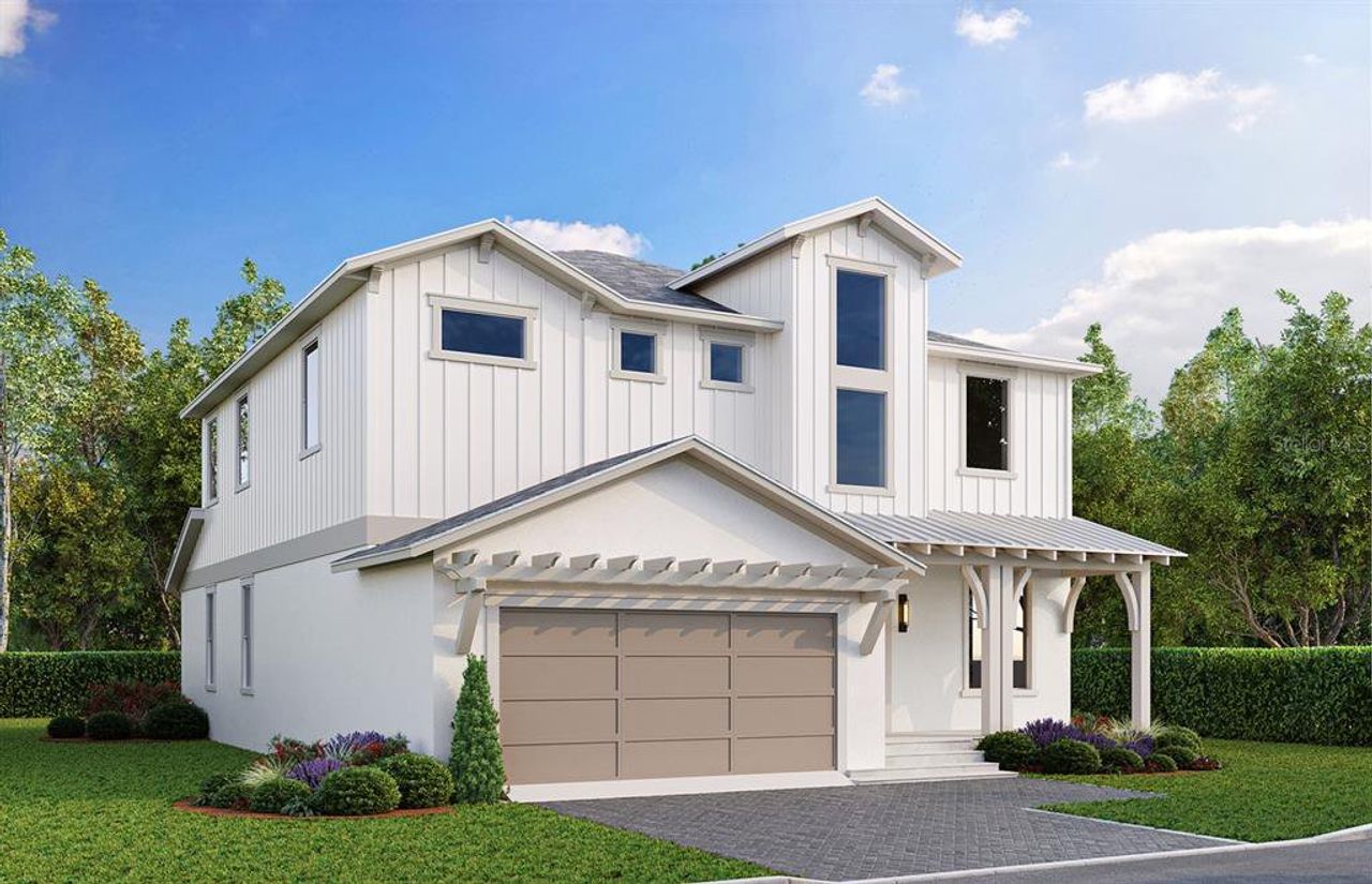 Front exterior of a new home in , St. Augustine, FL, highlighting curb appeal (Image 2). Front exterior of a new home in , St. Augustine, FL, highlighting curb appeal (Image 2).