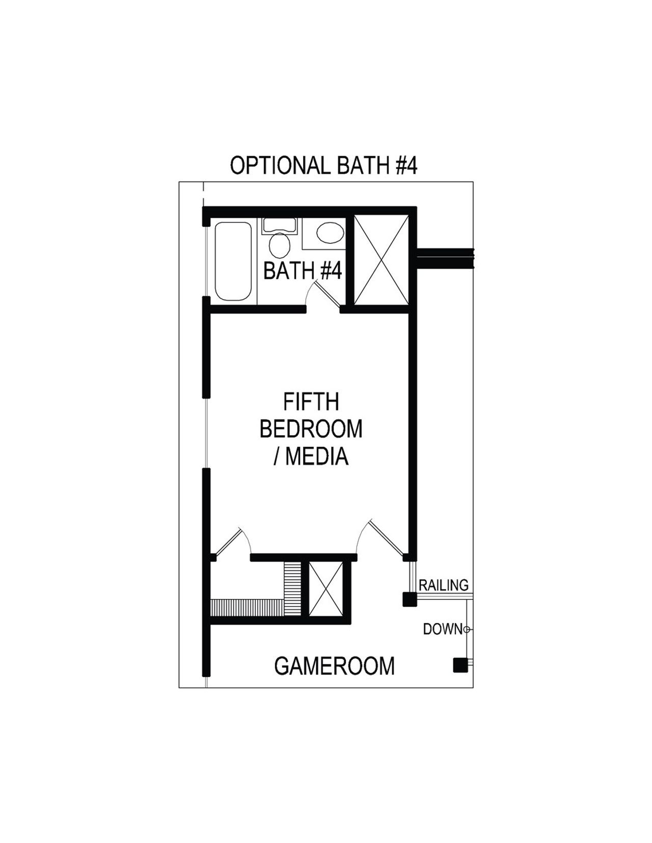 2D floor plan layout of this home in Woodcreek, Fate, TX (Image 2).