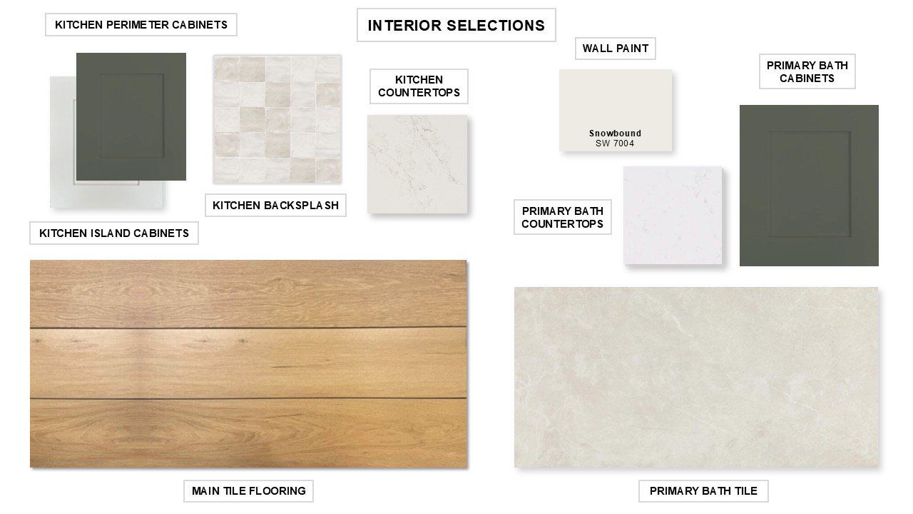 Sample of building materials used in homes in Escondido 80', Magnolia (Image 2).