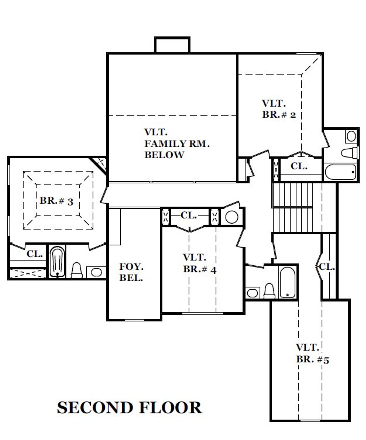 2D floor plan layout for the Graycliff by JR Homes in The Registry, McDonough, GA (Image 2).