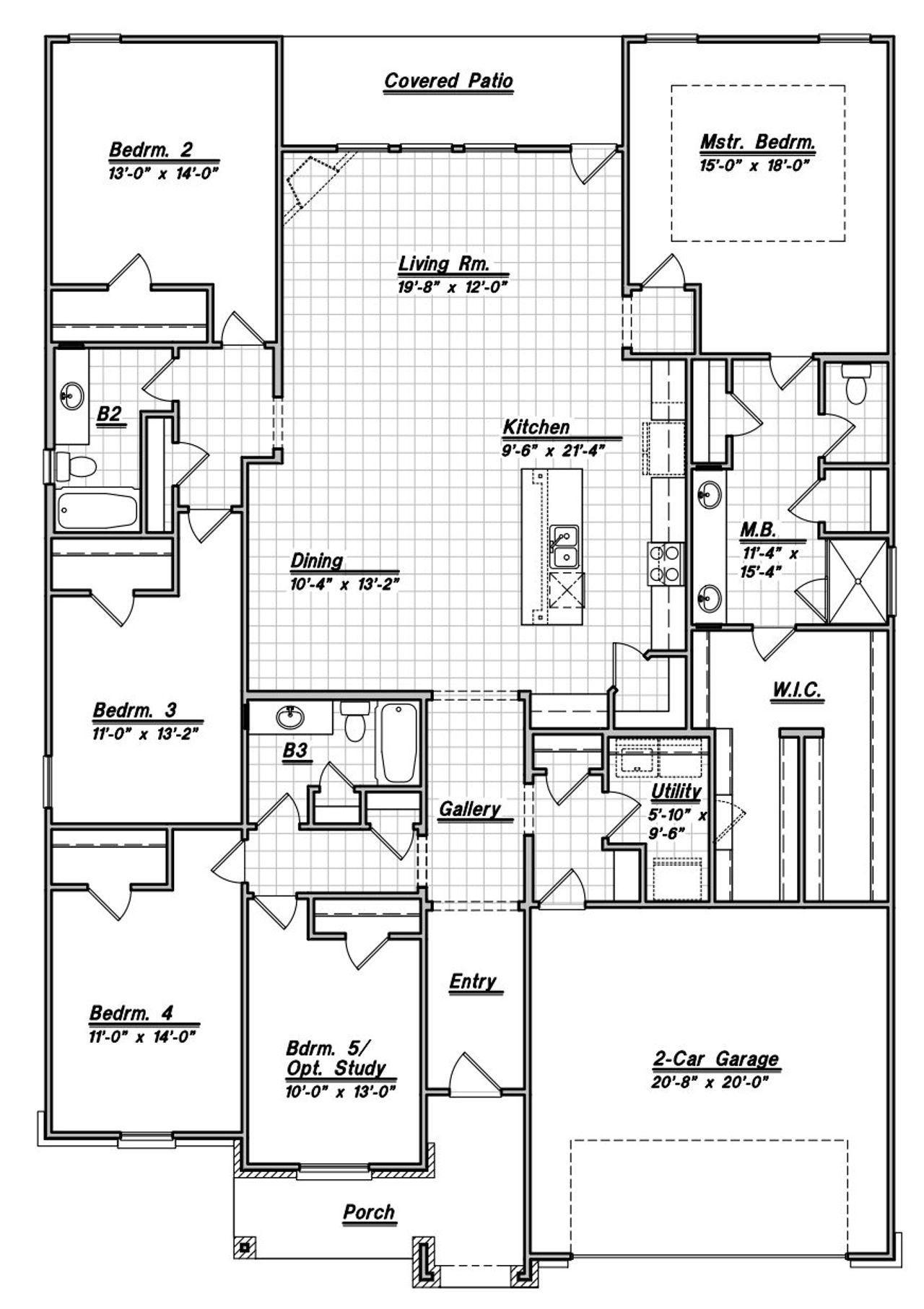 2D floor plan layout for the Leander by Bellaire Homes in Annabelle Ranch, San Antonio, TX (Image 2). 2D floor plan layout for the Leander by Bellaire Homes in Annabelle Ranch, San Antonio, TX (Image 2).