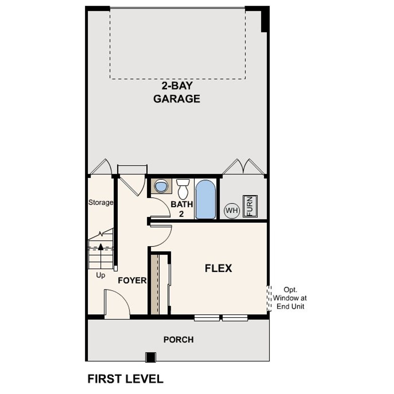 2D floor plan layout for the Keansburg by Century Complete in Highline at American Fork, Spartanburg, SC (Image 2).