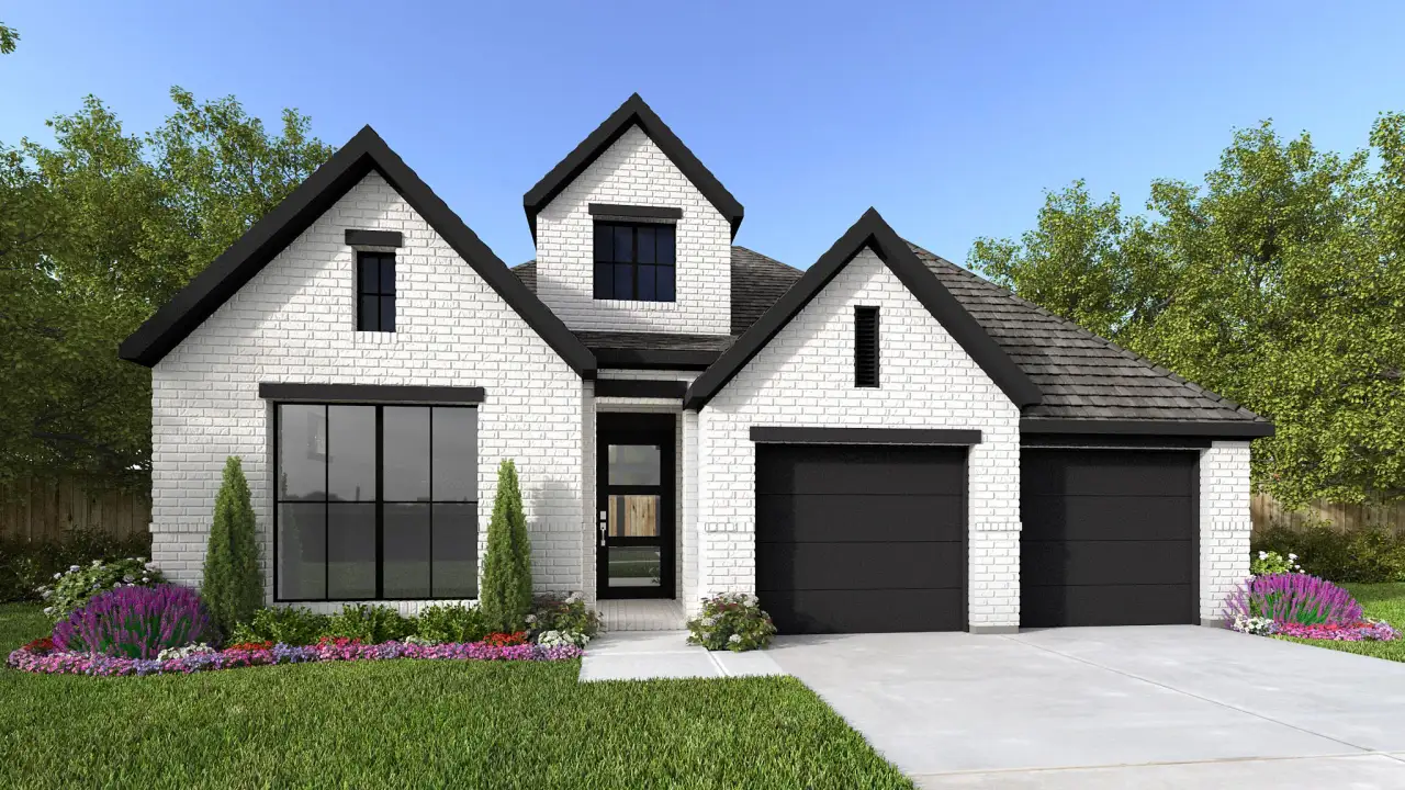 Representative exterior photo of a completed home built from the 2548W by Perry Homes in Escondido, Magnolia, TX (Image 2).
