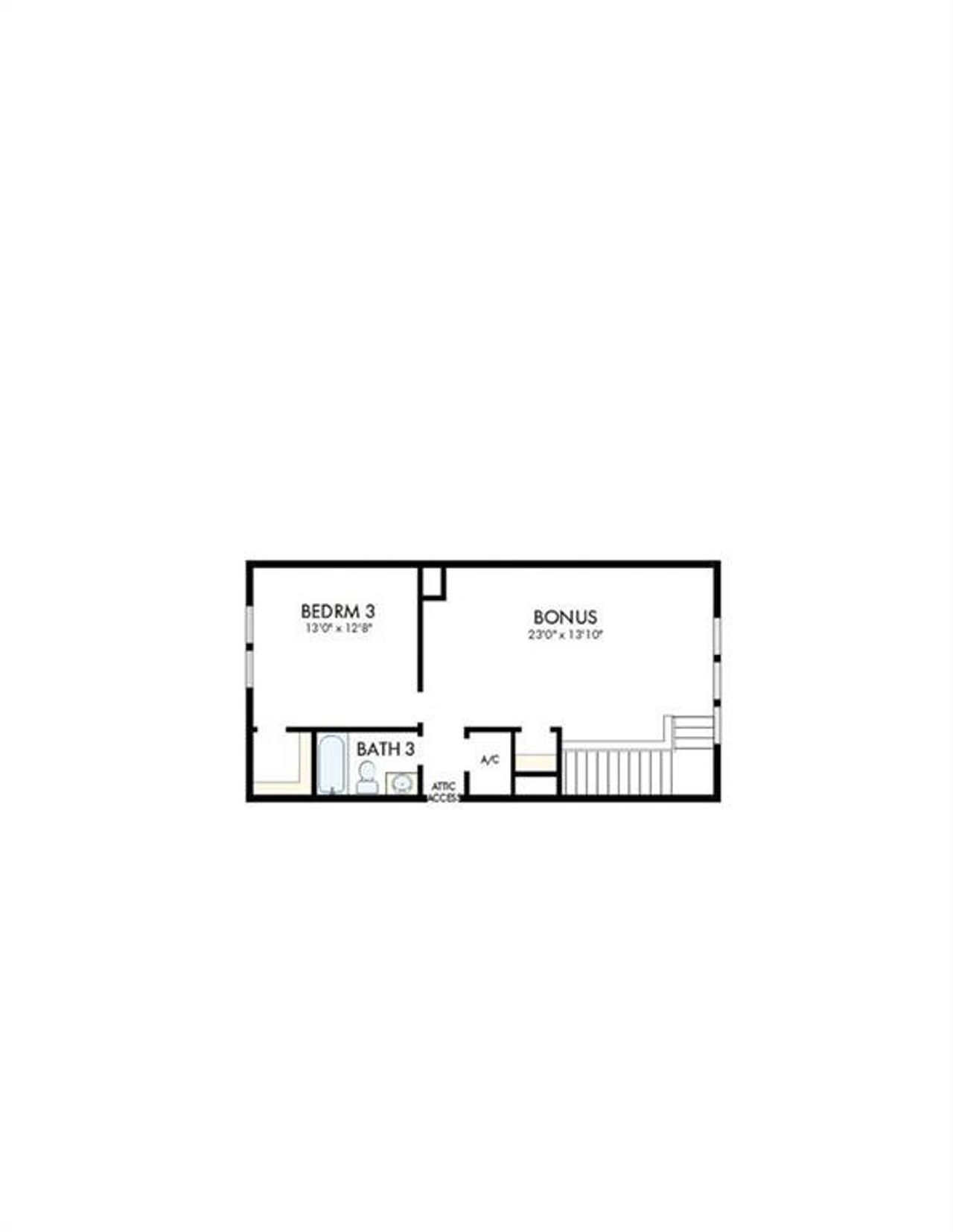 2D floor plan layout of this home in , Gainesville, GA (Image 2).