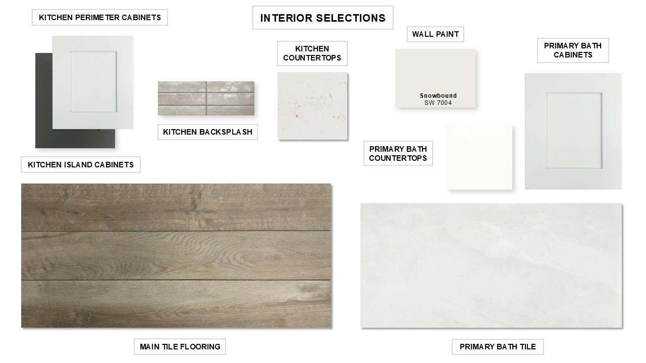 Sample of building materials used in homes in Easton Park, Austin (Image 2).