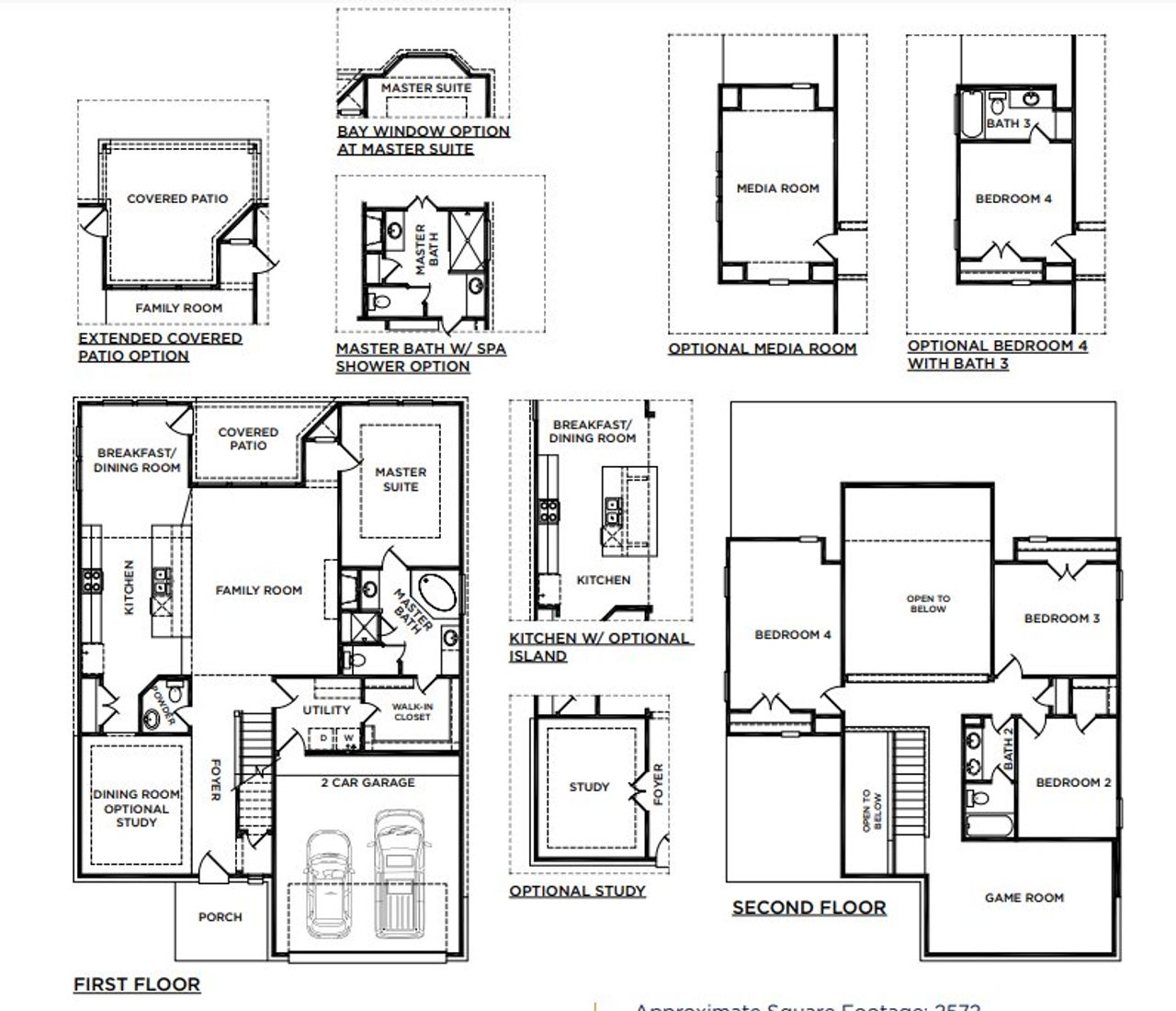 2D floor plan layout for the The Providence by McKinley Homes in Stone Creek Ranch, Hockley, TX (Image 2). 2D floor plan layout for the The Providence by McKinley Homes in Stone Creek Ranch, Hockley, TX (Image 2).