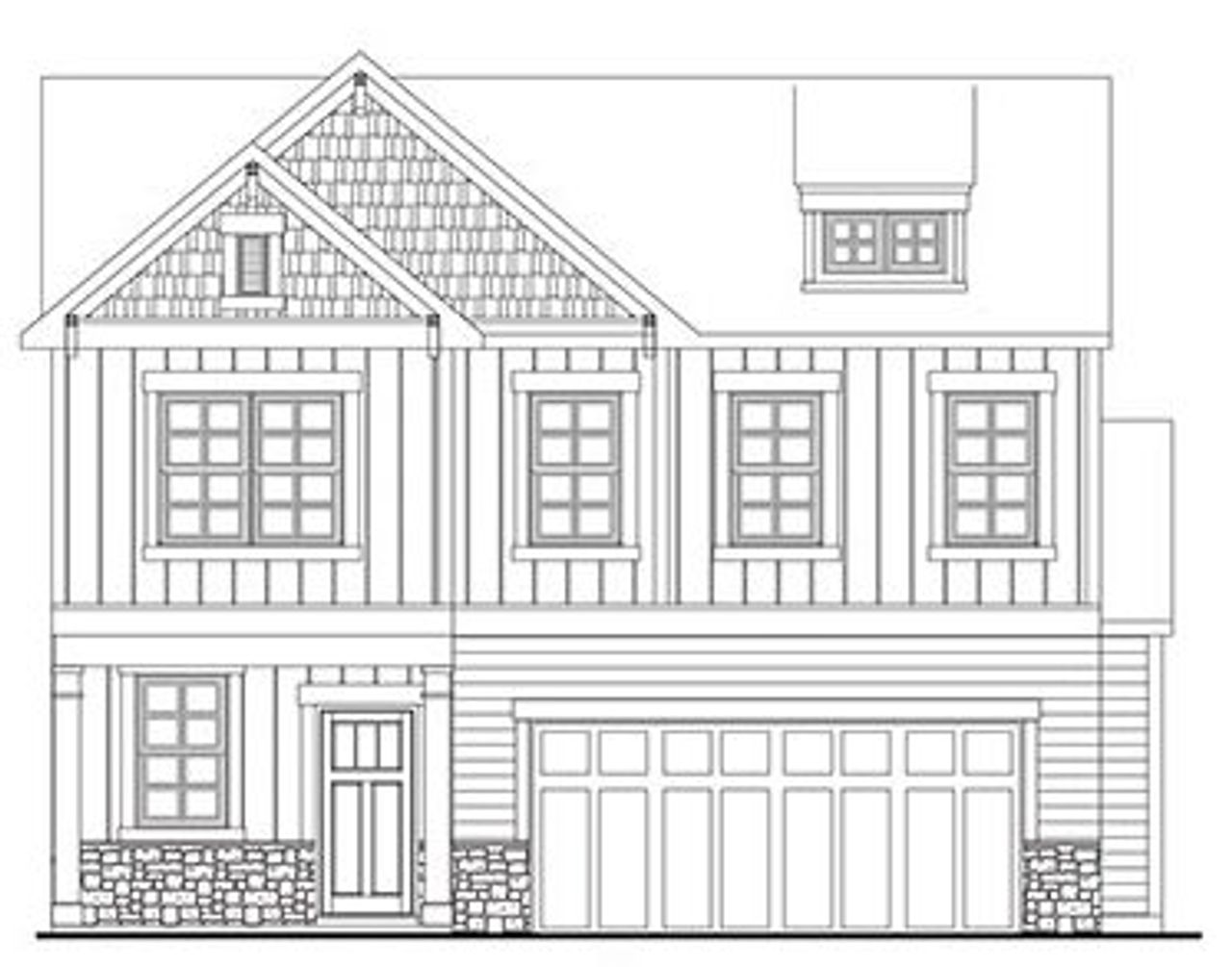 Representative rendering of the exterior for the The Lanier by Venture Communities (Image 2).