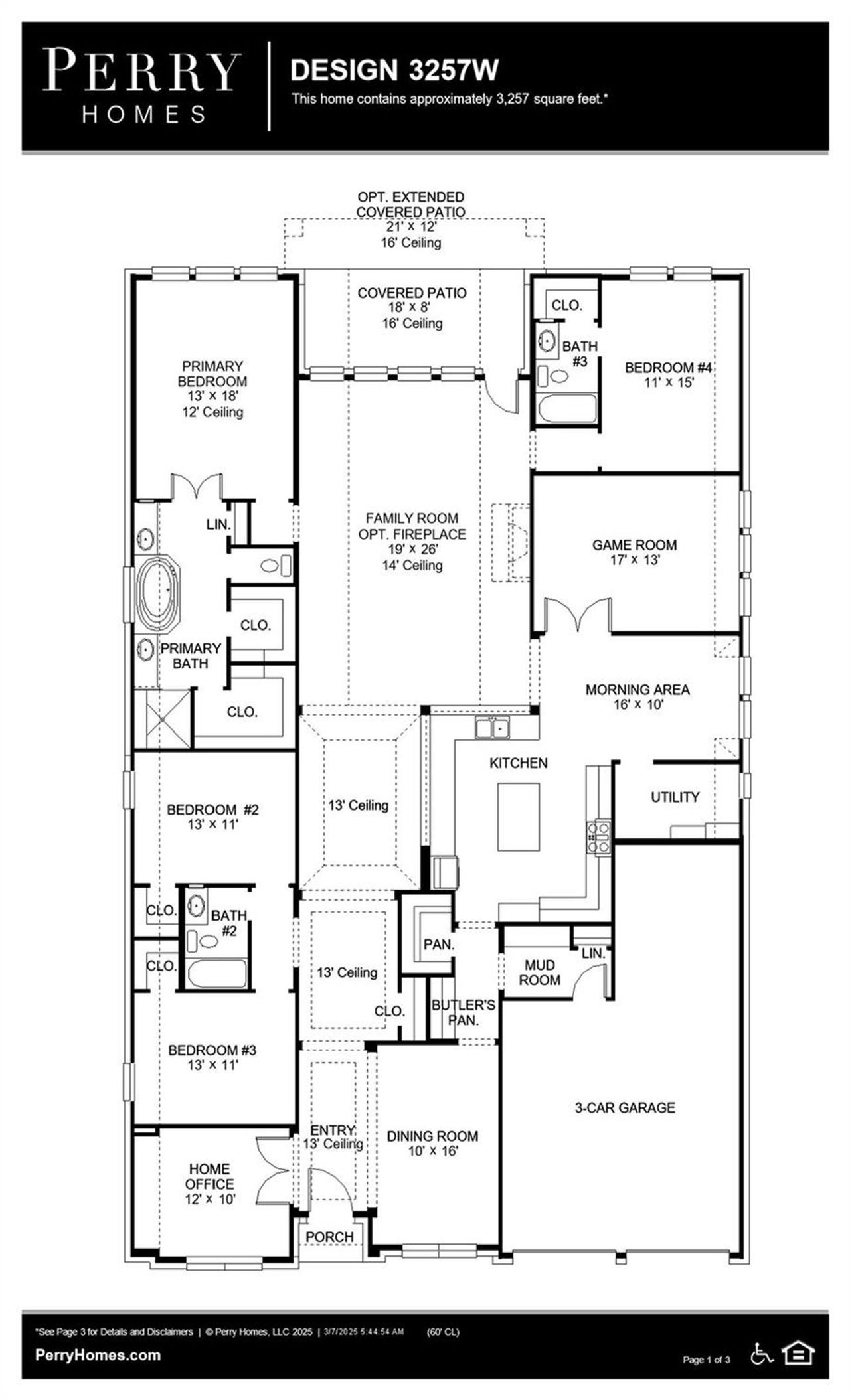2D floor plan layout of this home in Everly, Hockley, TX (Image 2).