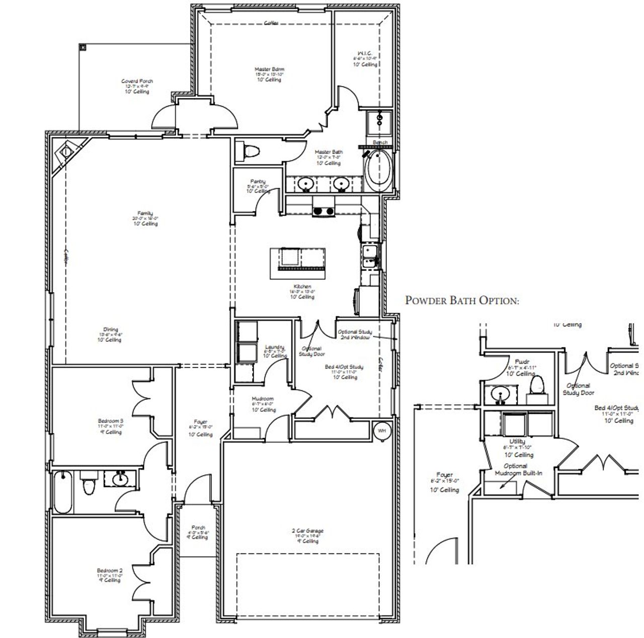 2D floor plan layout for the The Iris by Avonley Homes in Greens Prairie Reserve, College Station, TX (Image 2). 2D floor plan layout for the The Iris by Avonley Homes in Greens Prairie Reserve, College Station, TX (Image 2).