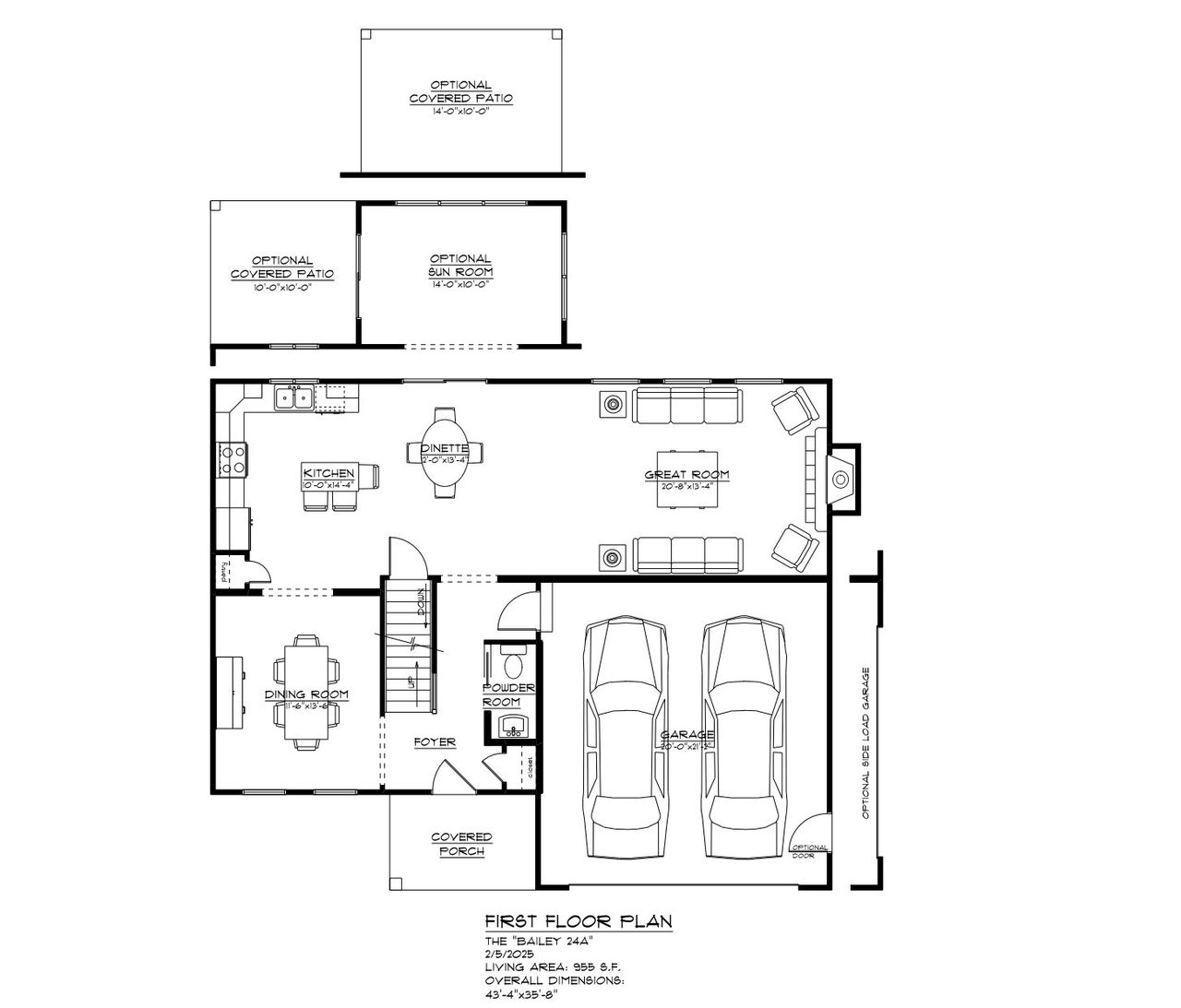 2D floor plan layout of this home in Fieldstream Estates, Lancaster, NY (Image 2).