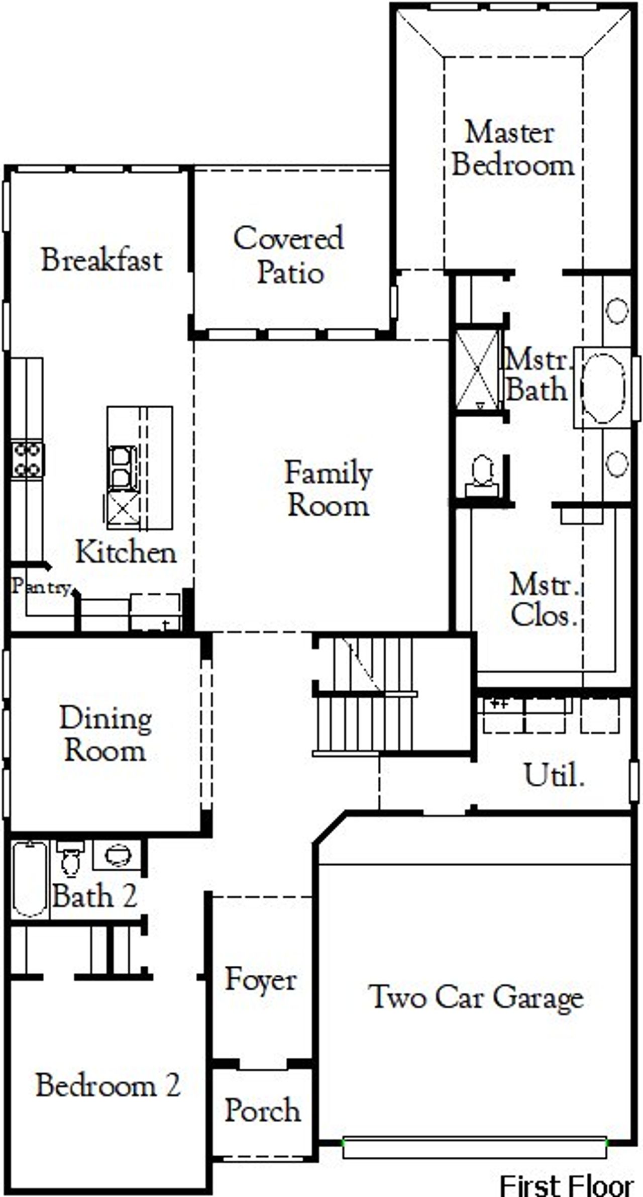 2D floor plan layout of this home in Nopal Valley, San Antonio, TX (Image 2).