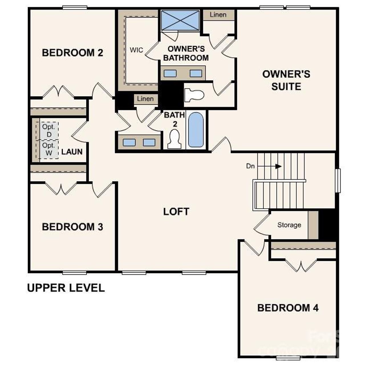 2D floor plan layout of this home in Grants Landing, Salisbury, NC (Image 2). 2D floor plan layout of this home in Grants Landing, Salisbury, NC (Image 2).