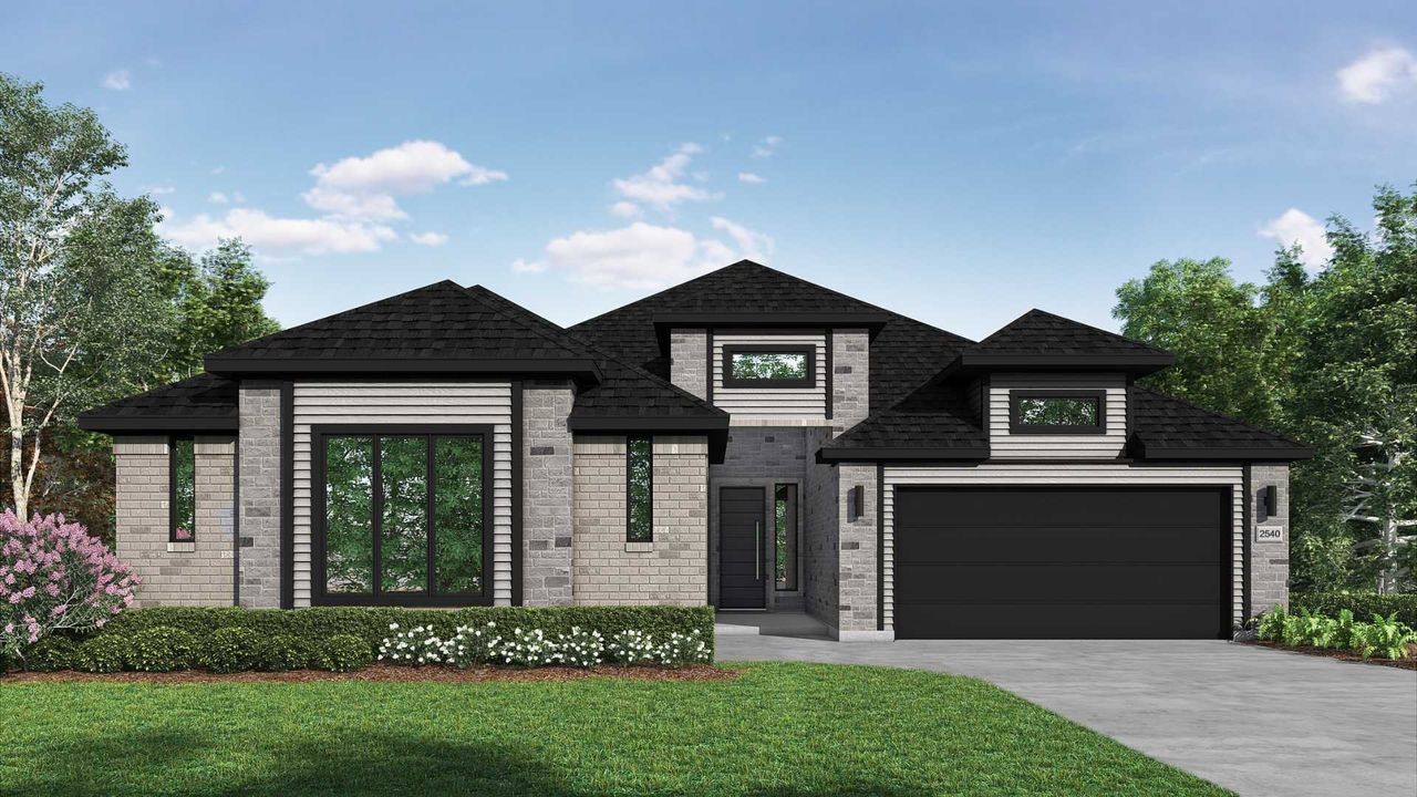 Representative exterior photo of a completed home built from the The Harmony by Lillian Custom Homes in Brahman Ranch, Venus, TX (Image 2).