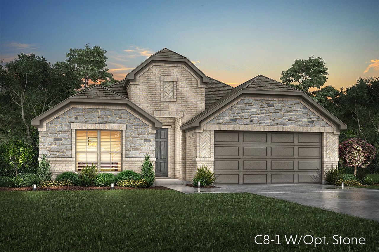 Representative exterior photo of a completed home built from the Dakota by John Houston Homes in The Oasis - Phase 2, Waxahachie, TX (Image 2).