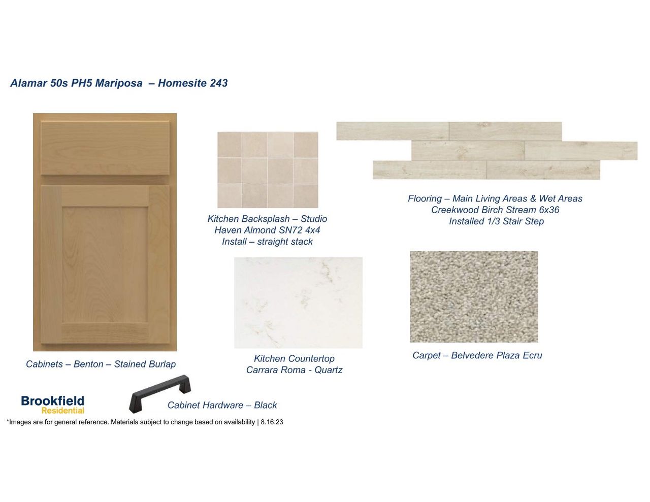 Sample of building materials used in homes in Alamar, Avondale (Image 2).