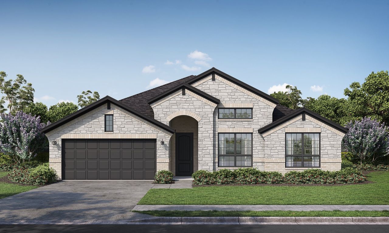 Representative exterior photo of a completed home built from the Brentwood II by Altura Homes in Forest Ridge Estates, Greenville, TX (Image 2).