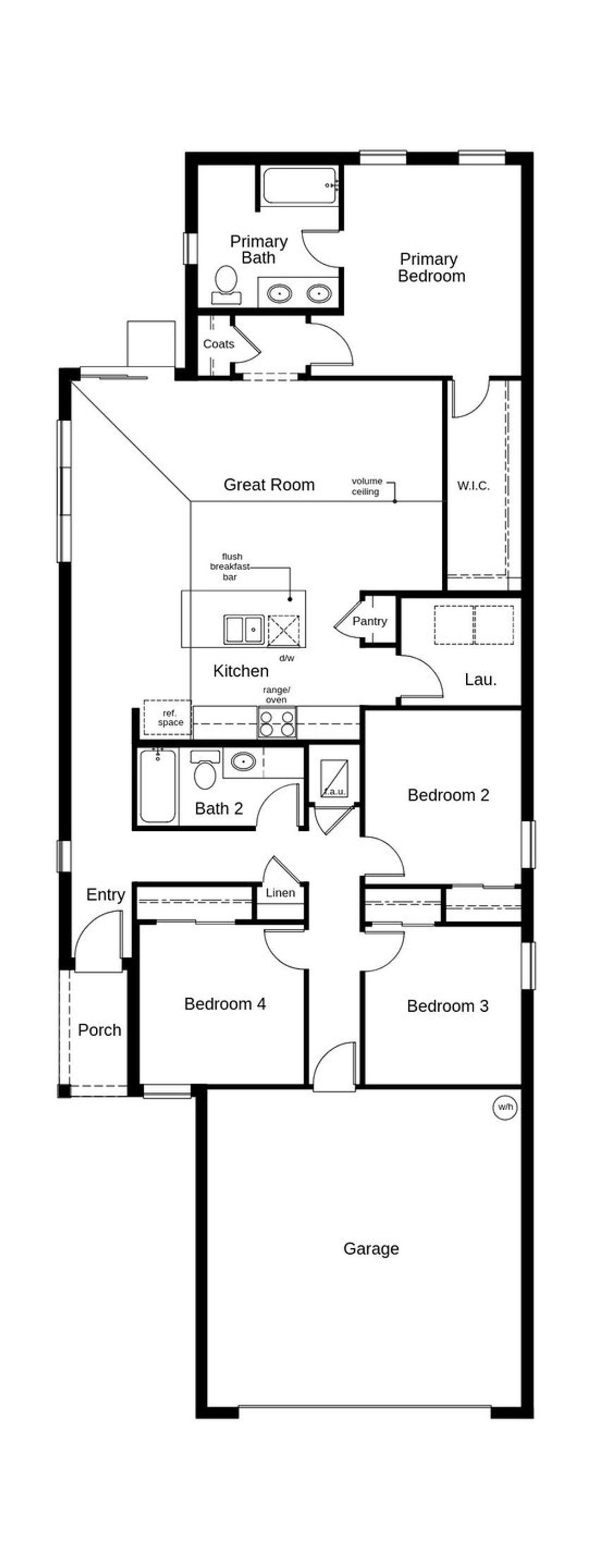 2D floor plan layout of this home in Cedar Crossings I, Haines City, FL (Image 2). 2D floor plan layout of this home in Cedar Crossings I, Haines City, FL (Image 2).