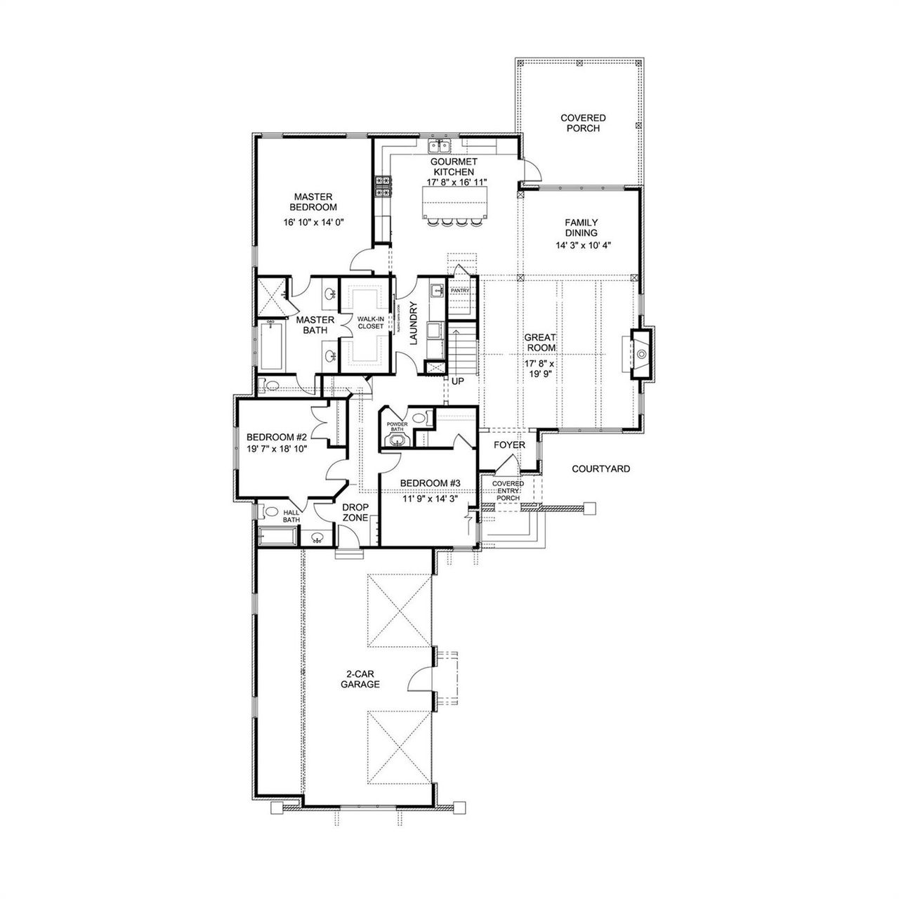 2D floor plan layout of this home in , Black Mountain, NC (Image 2).