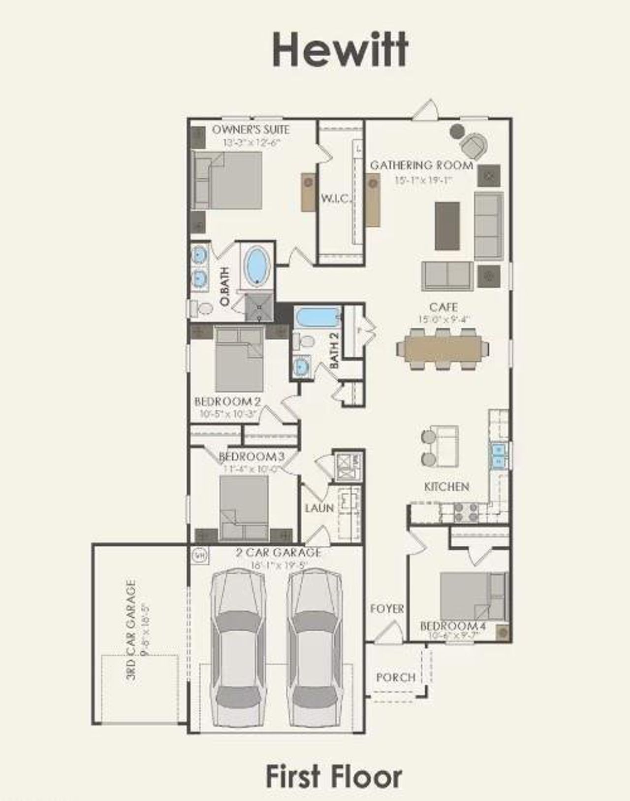2D floor plan layout of this home in River Ranch, Dayton, TX (Image 2). 2D floor plan layout of this home in River Ranch, Dayton, TX (Image 2).