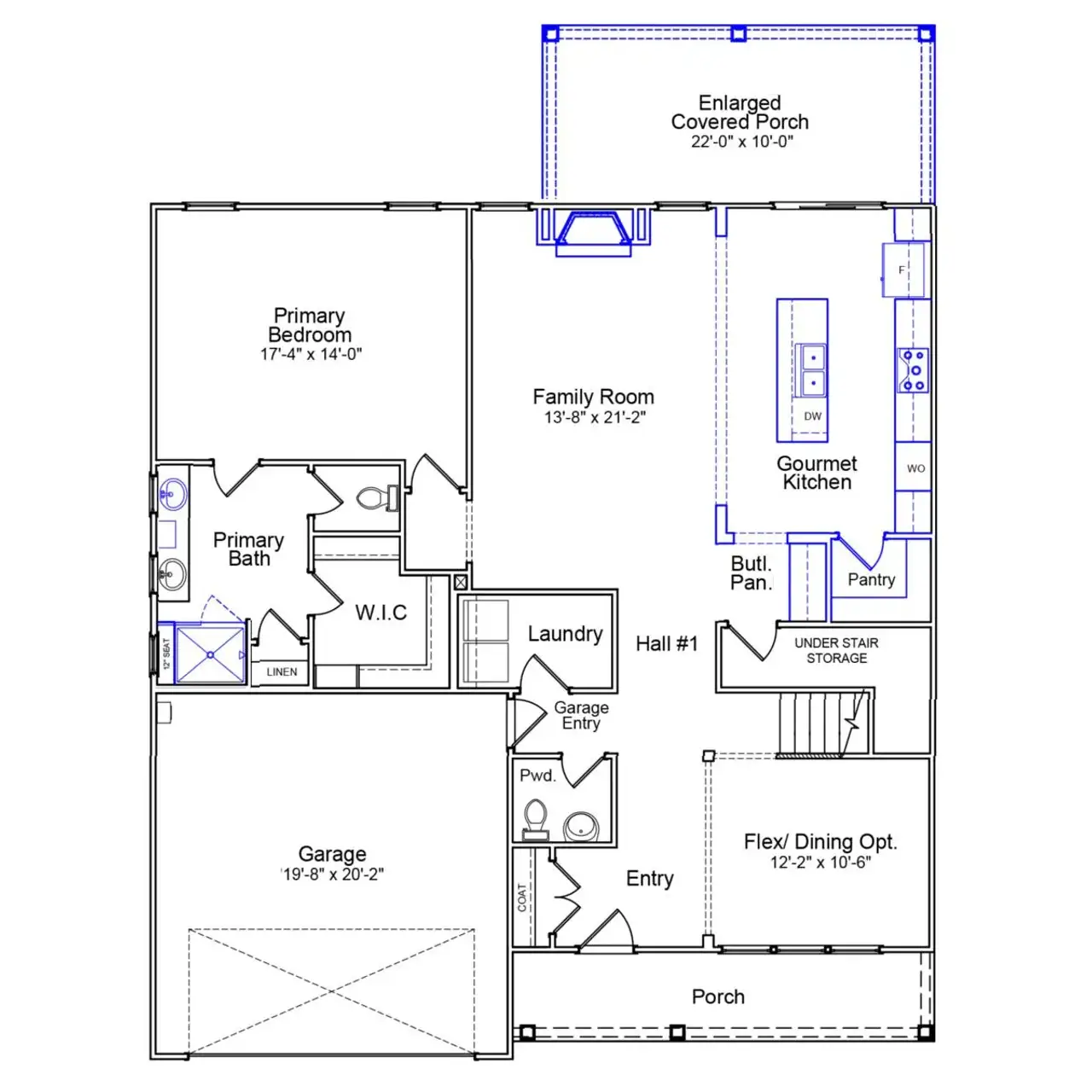2D floor plan layout of this home in Meadow Valley, High Point, NC (Image 2). 2D floor plan layout of this home in Meadow Valley, High Point, NC (Image 2).